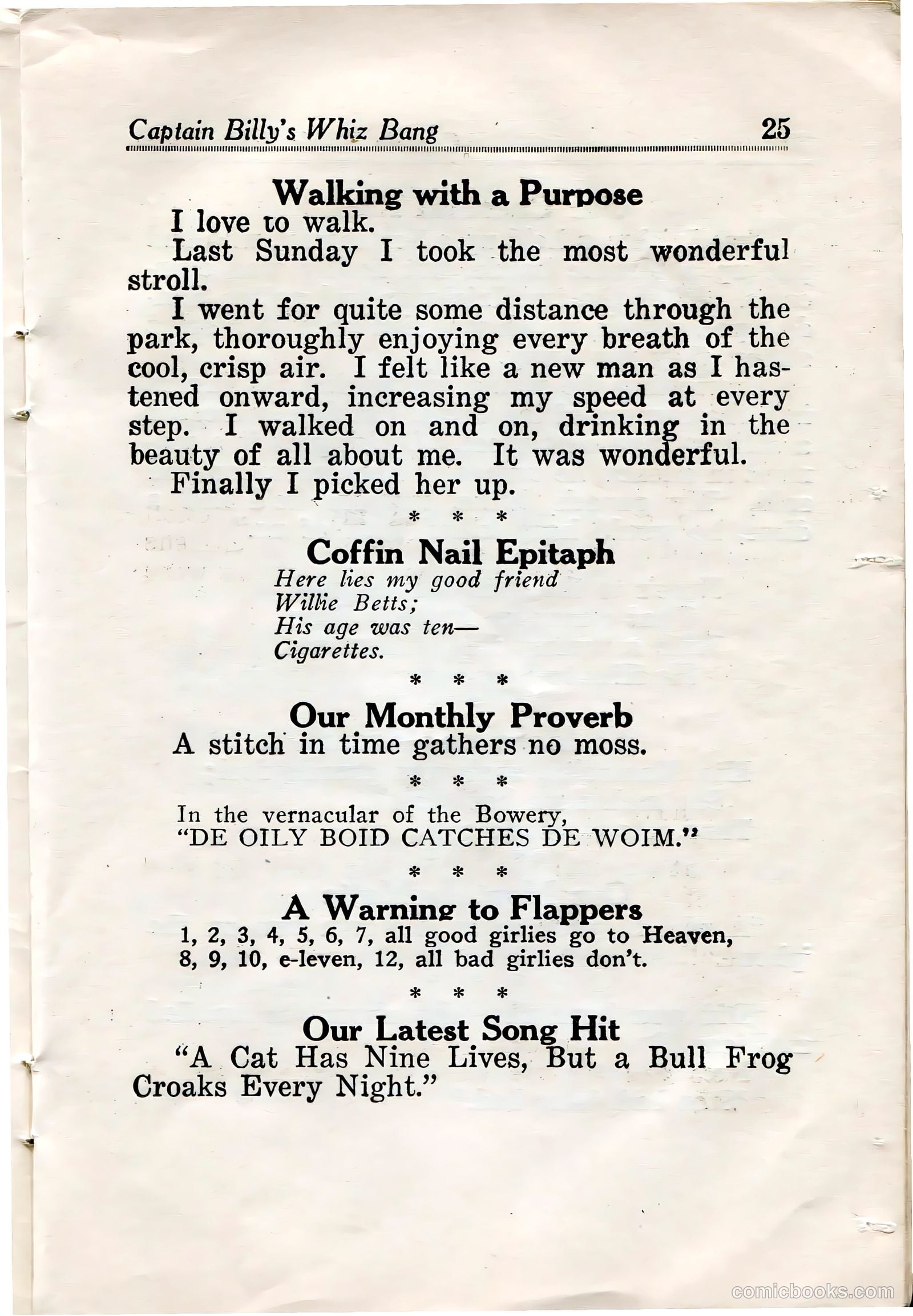 Captain Billy's Whiz Bang #32 — page 27 of 67
