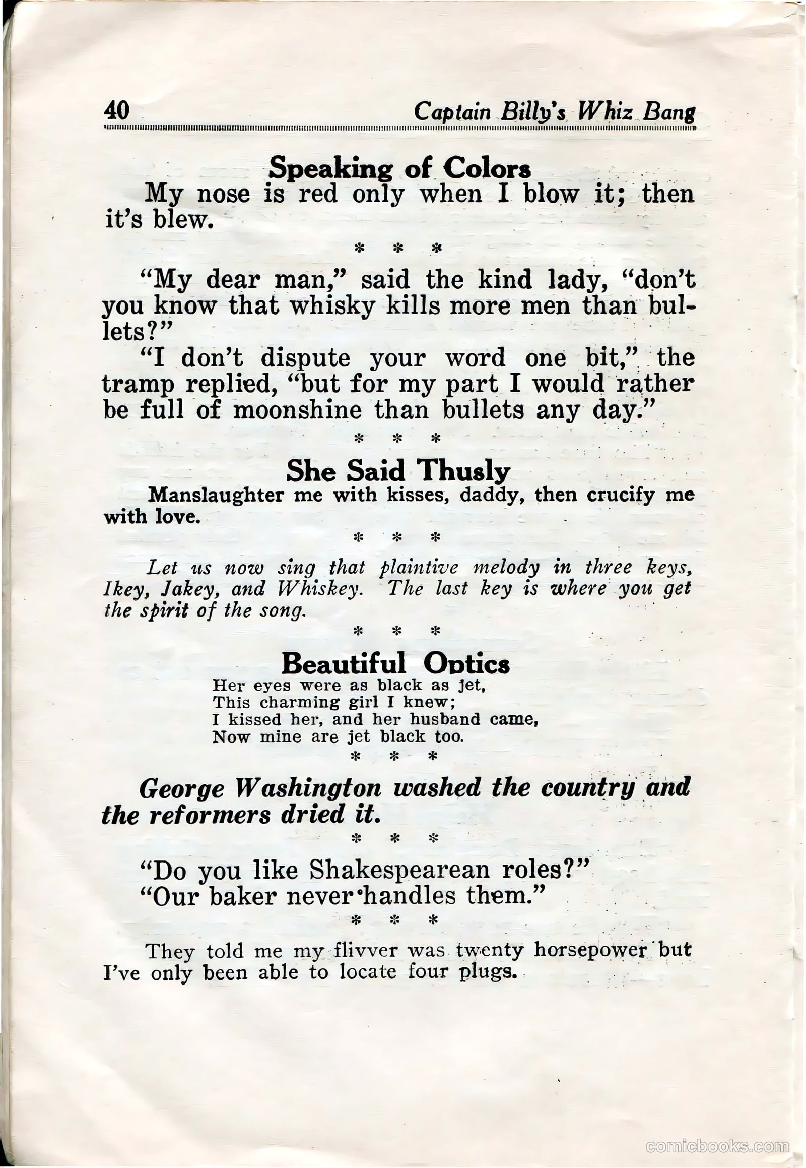 Captain Billy's Whiz Bang #32 — page 41 of 67