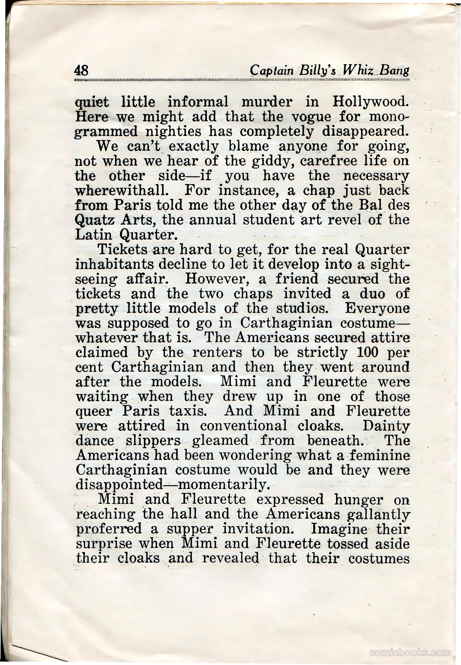 Captain Billy's Whiz Bang #32 — page 49 of 67