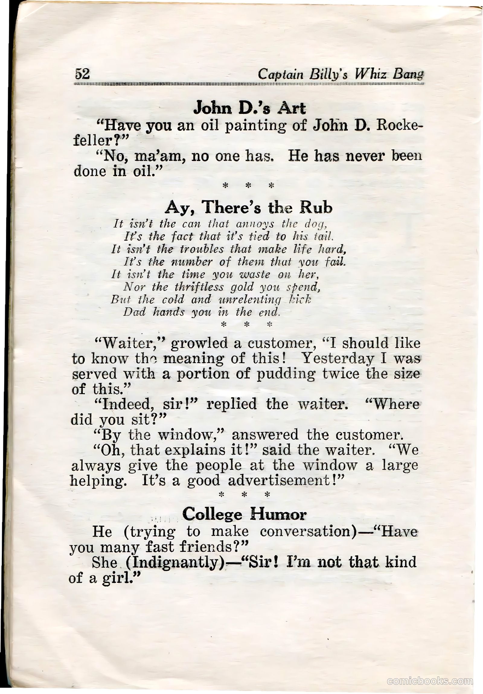 Captain Billy's Whiz Bang #32 — page 53 of 67