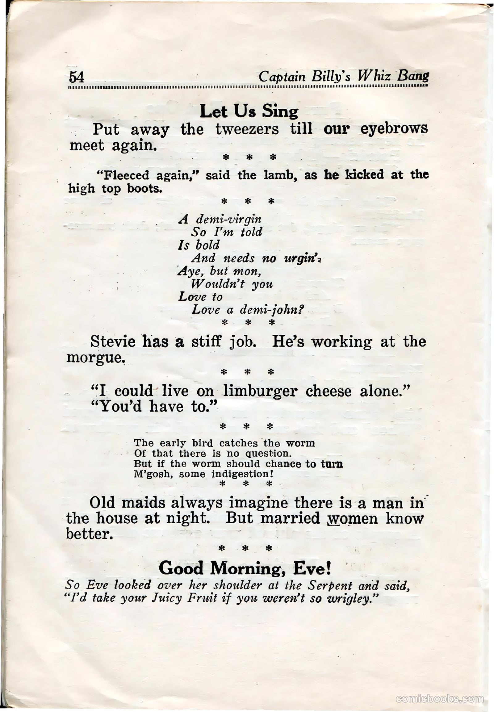 Captain Billy's Whiz Bang #32 — page 55 of 67