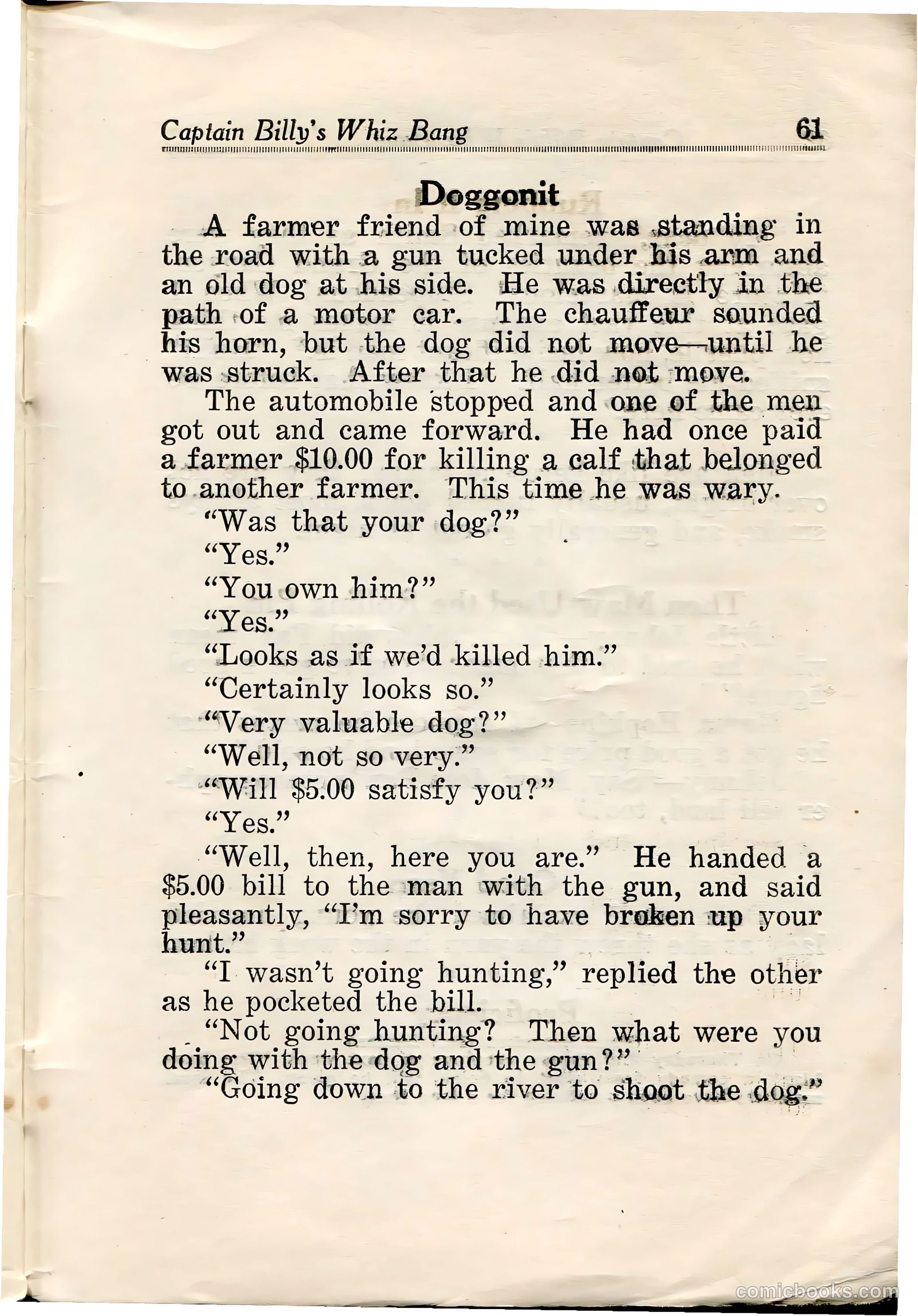 Captain Billy's Whiz Bang #32 — page 62 of 67
