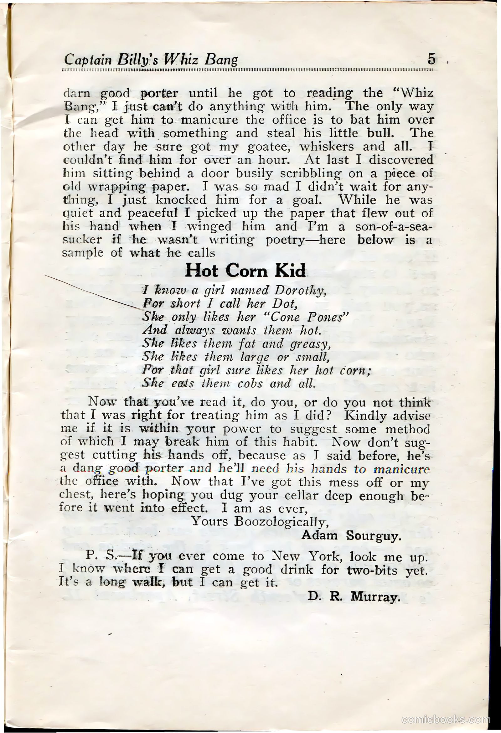 Captain Billy's Whiz Bang #33 — page 7 of 68