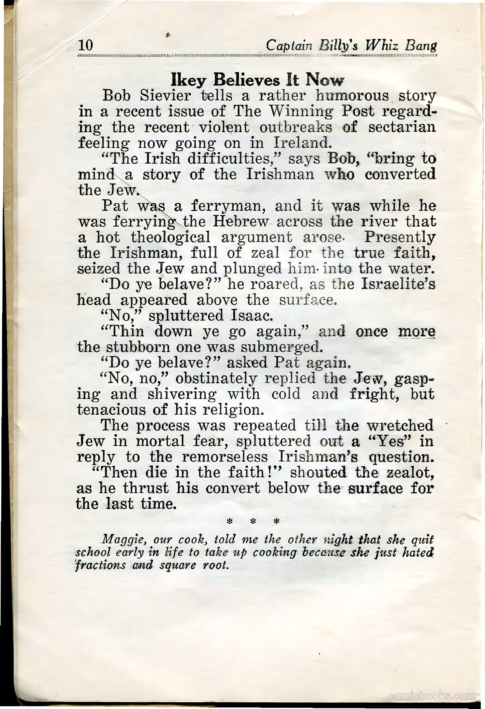 Captain Billy's Whiz Bang #33 — page 12 of 68
