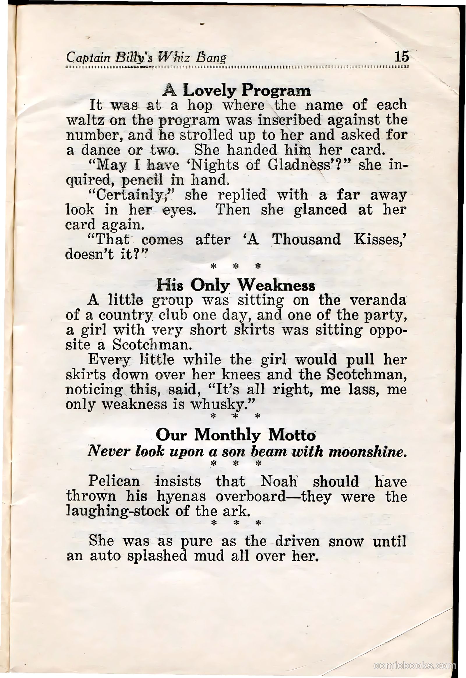 Captain Billy's Whiz Bang #33 — page 17 of 68