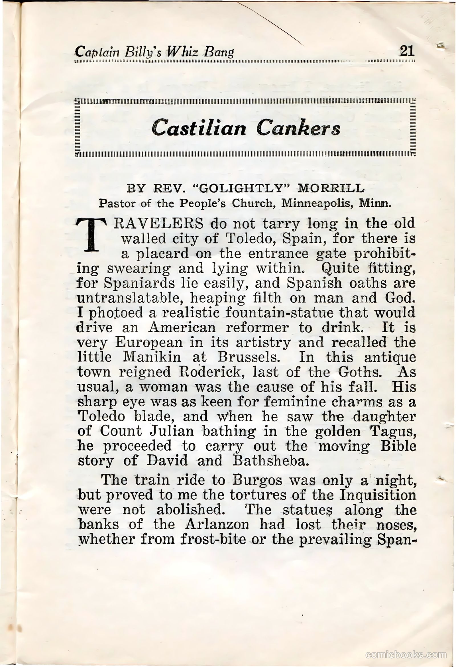 Captain Billy's Whiz Bang #33 — page 23 of 68