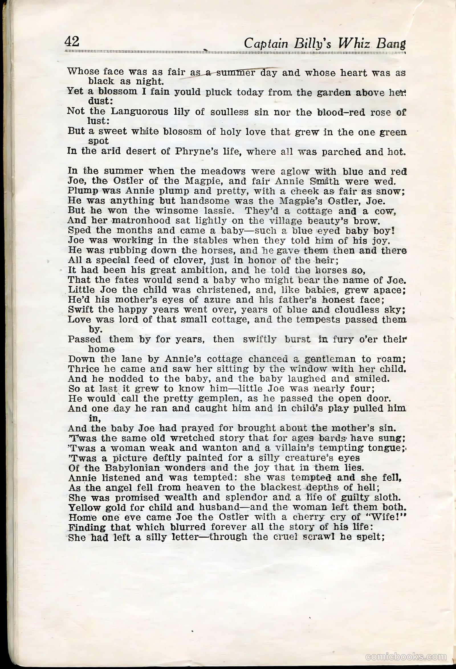 Captain Billy's Whiz Bang #33 — page 44 of 68