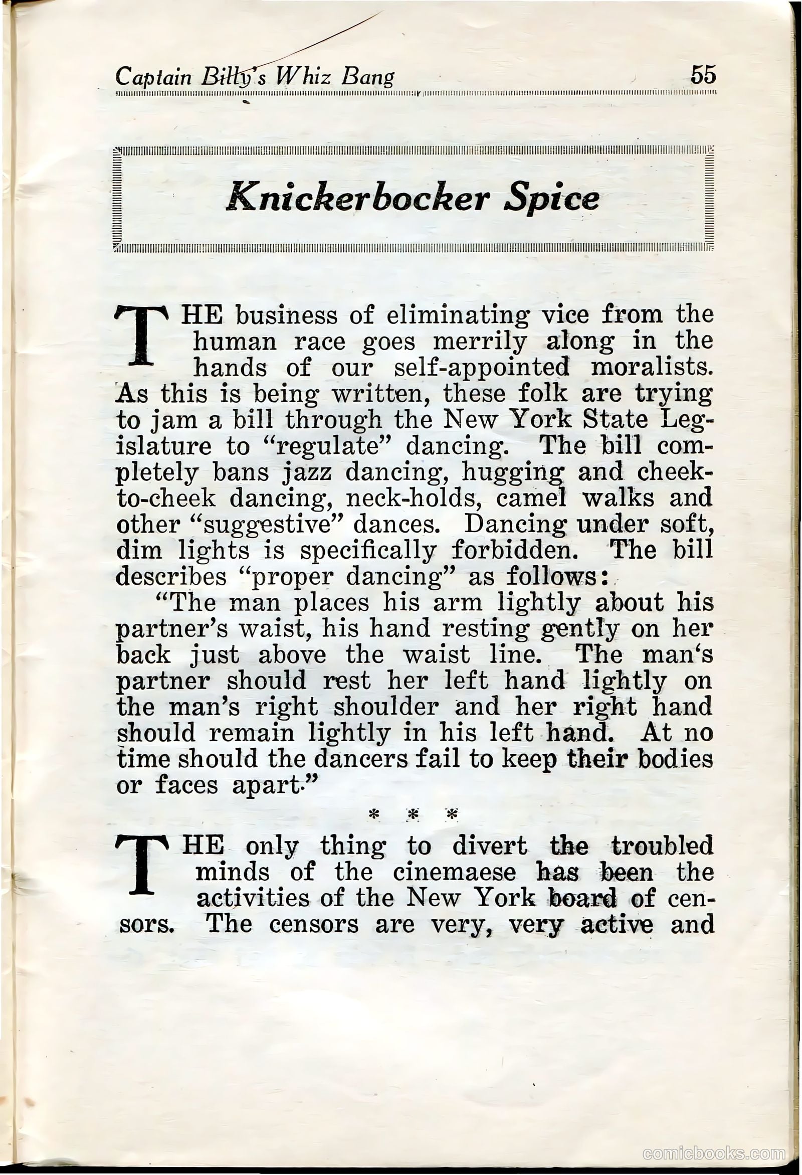 Captain Billy's Whiz Bang #33 — page 57 of 68