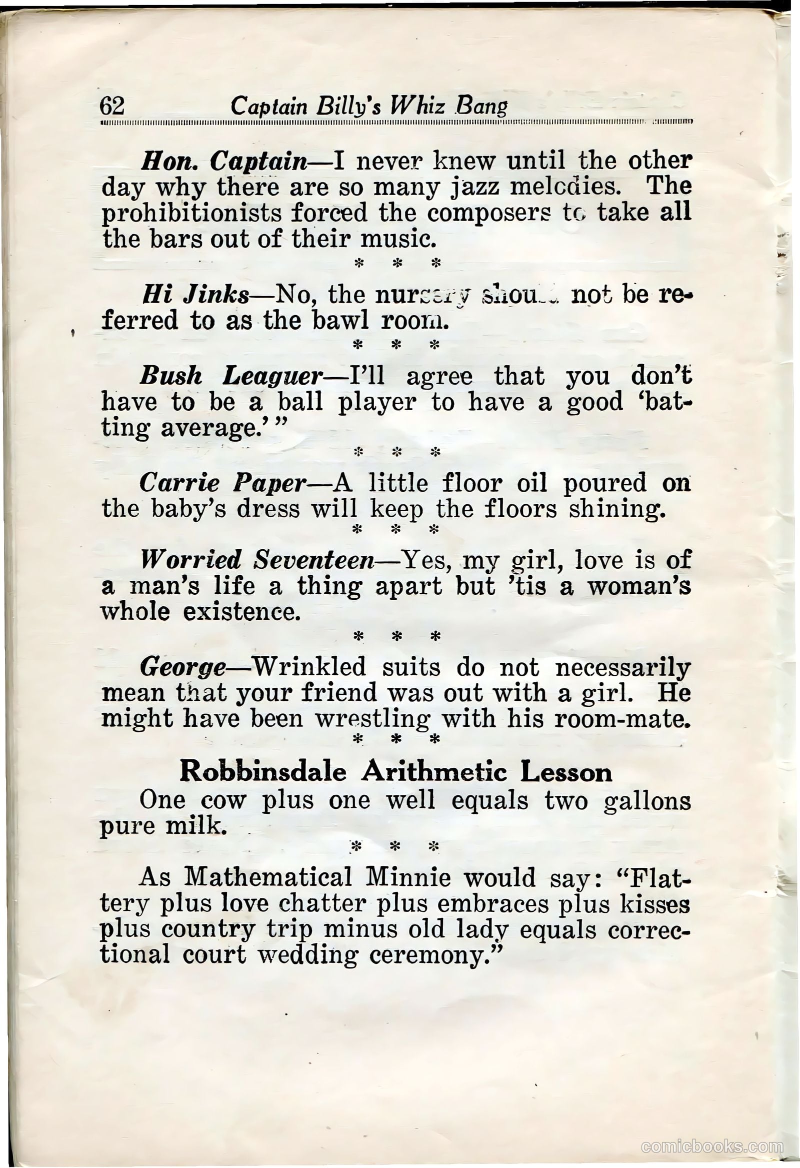 Captain Billy's Whiz Bang #33 — page 64 of 68