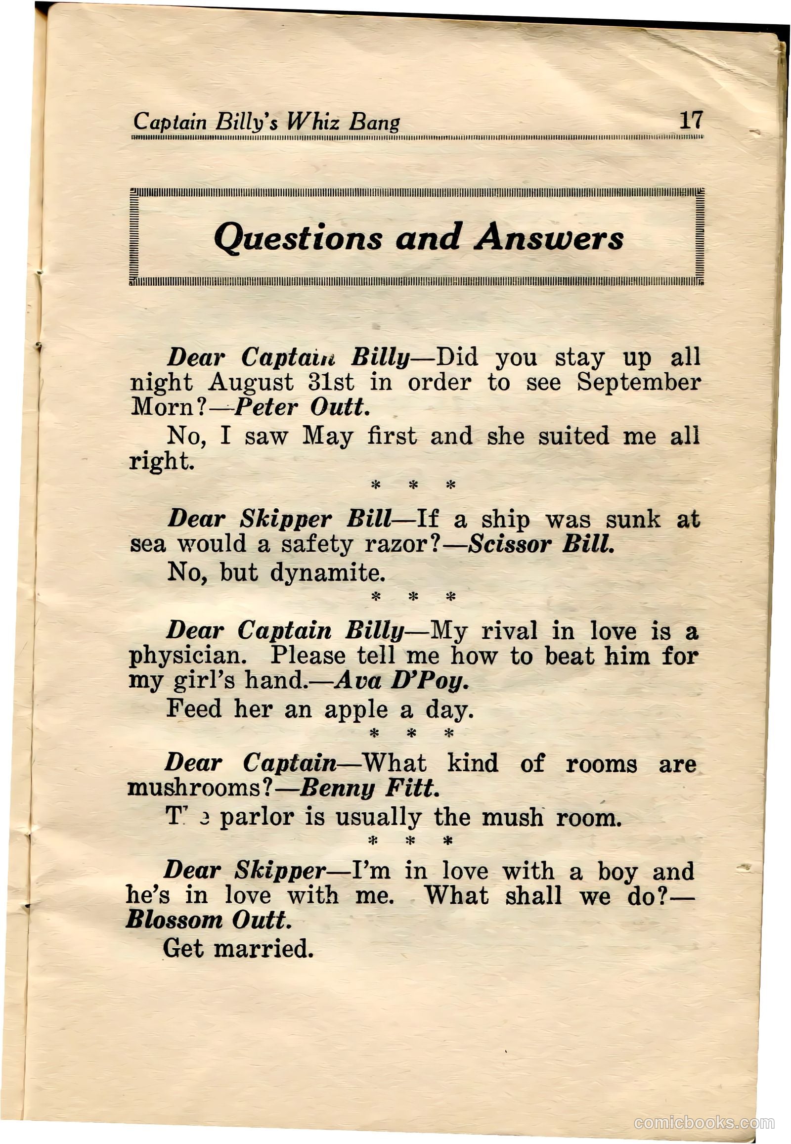 Captain Billy's Whiz Bang #34 — page 19 of 68