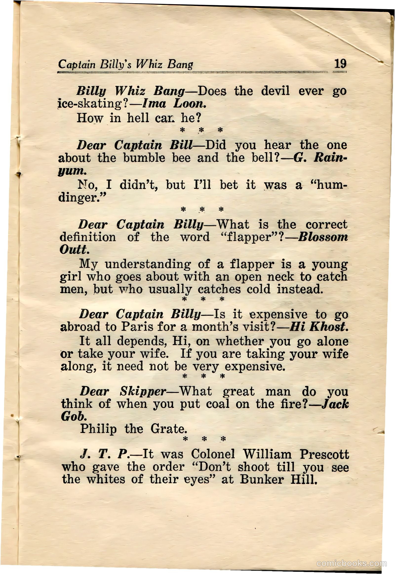 Captain Billy's Whiz Bang #34 — page 21 of 68