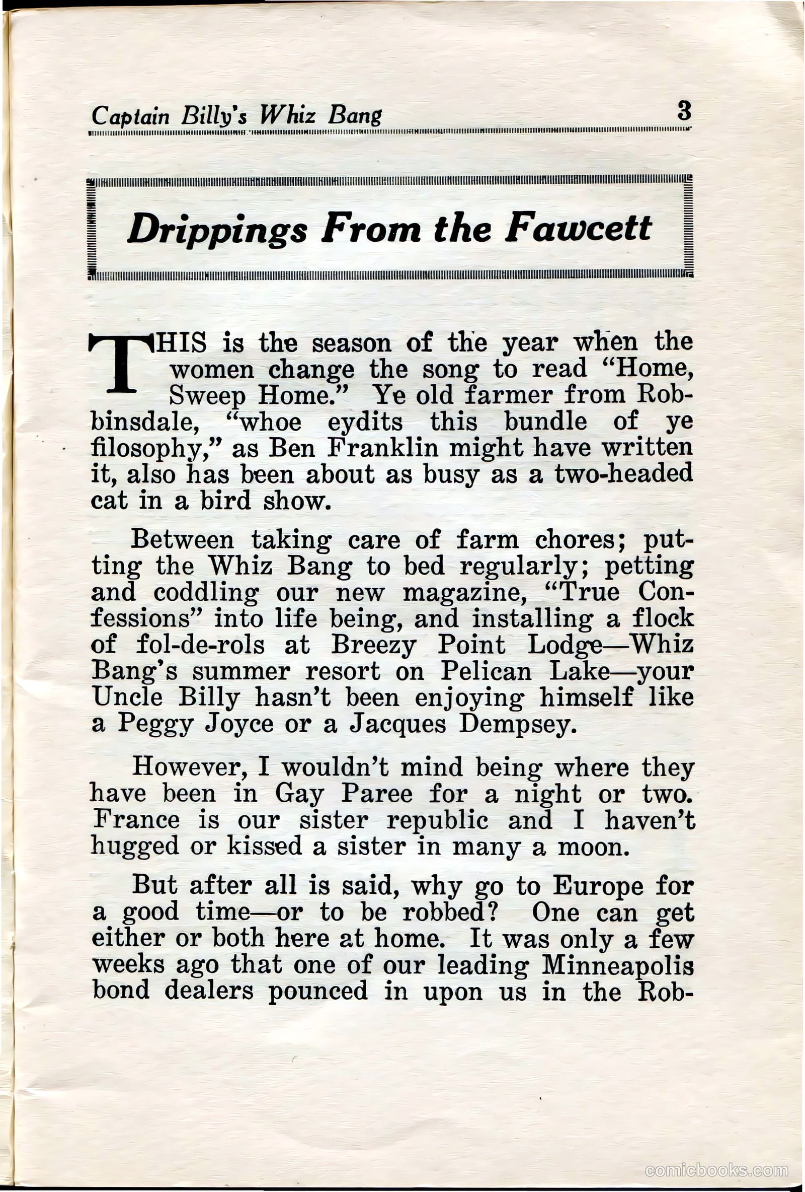 Captain Billy's Whiz Bang #35 — page 4 of 67