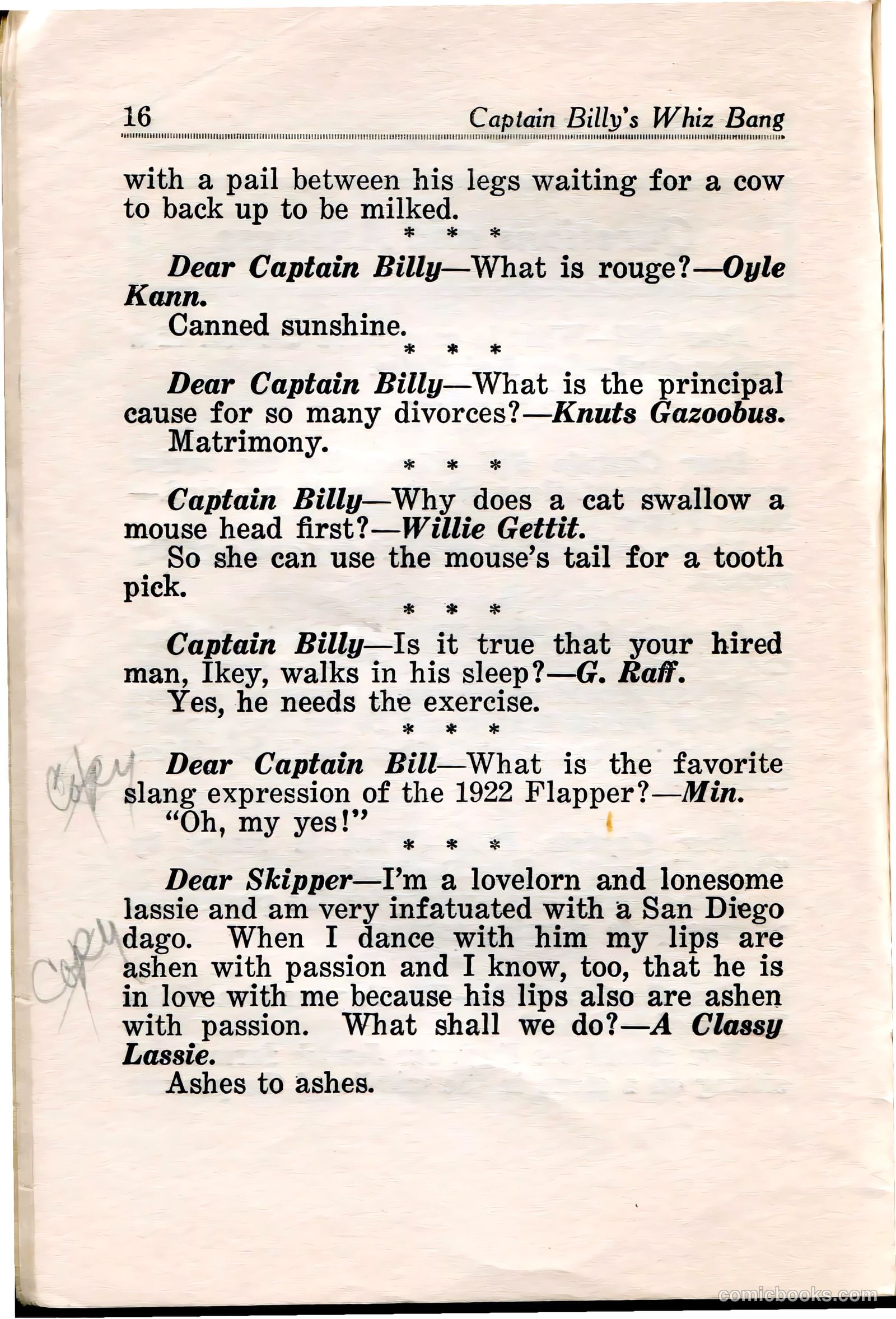 Captain Billy's Whiz Bang #35 — page 17 of 67
