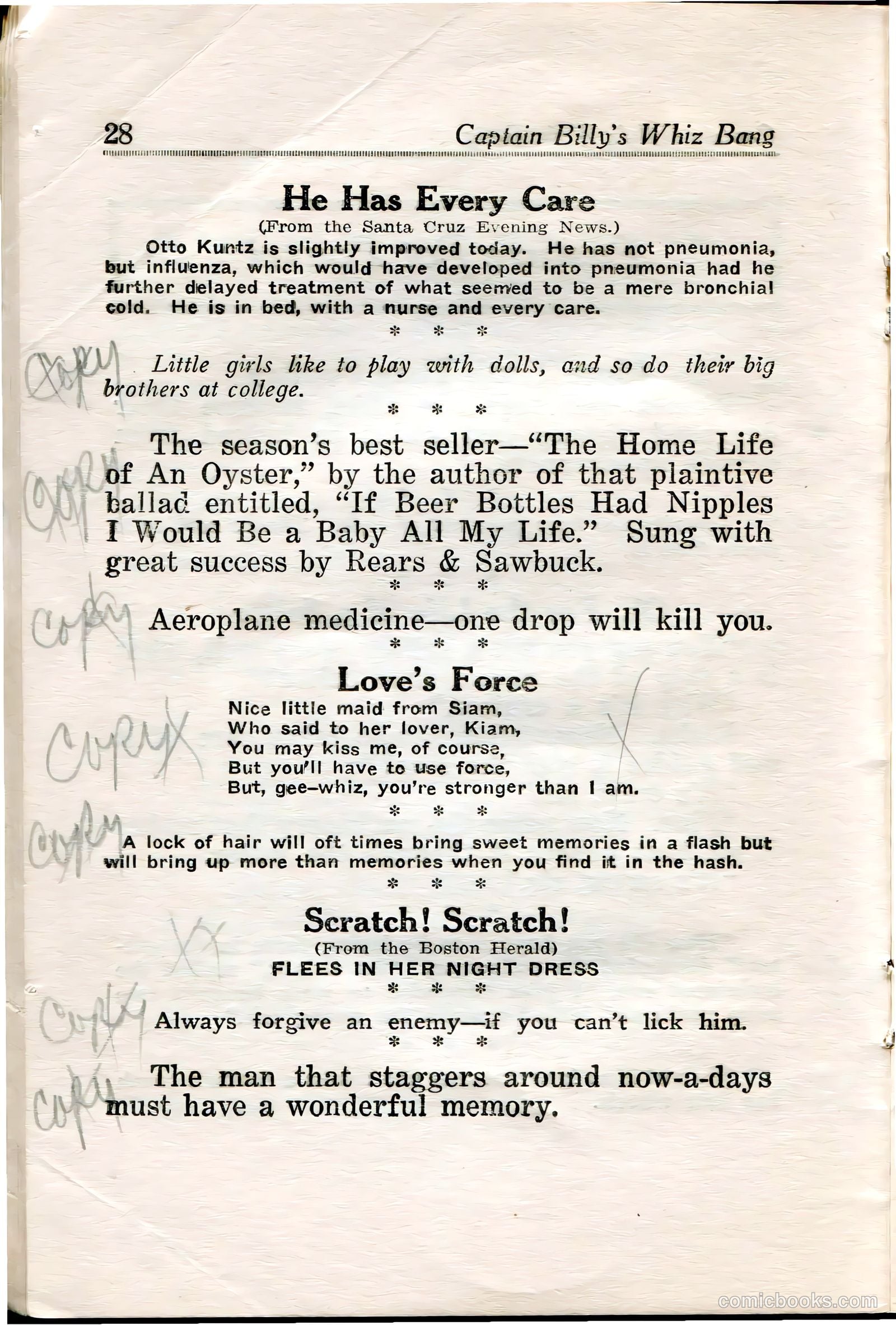 Captain Billy's Whiz Bang #35 — page 29 of 67