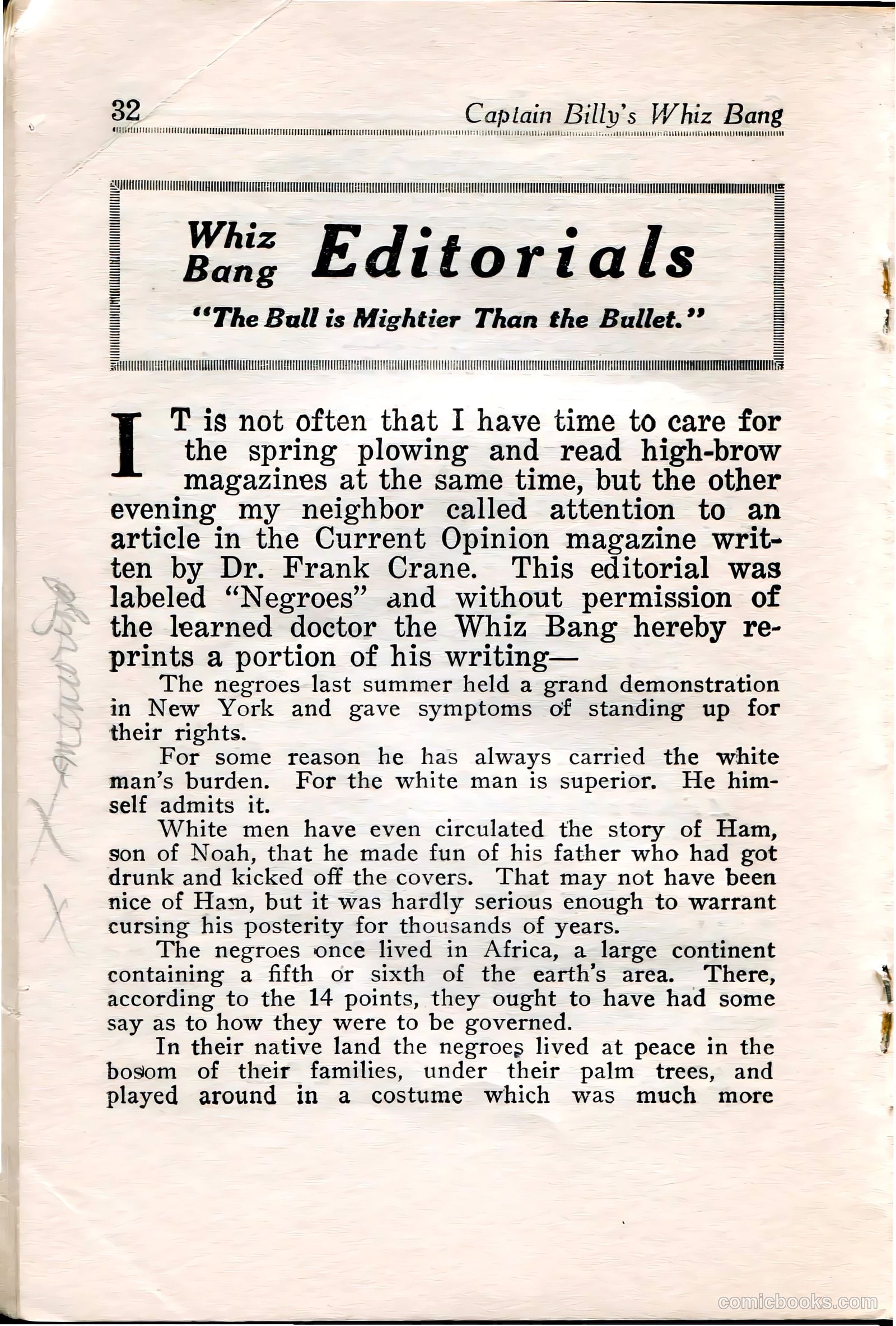 Captain Billy's Whiz Bang #35 — page 33 of 67