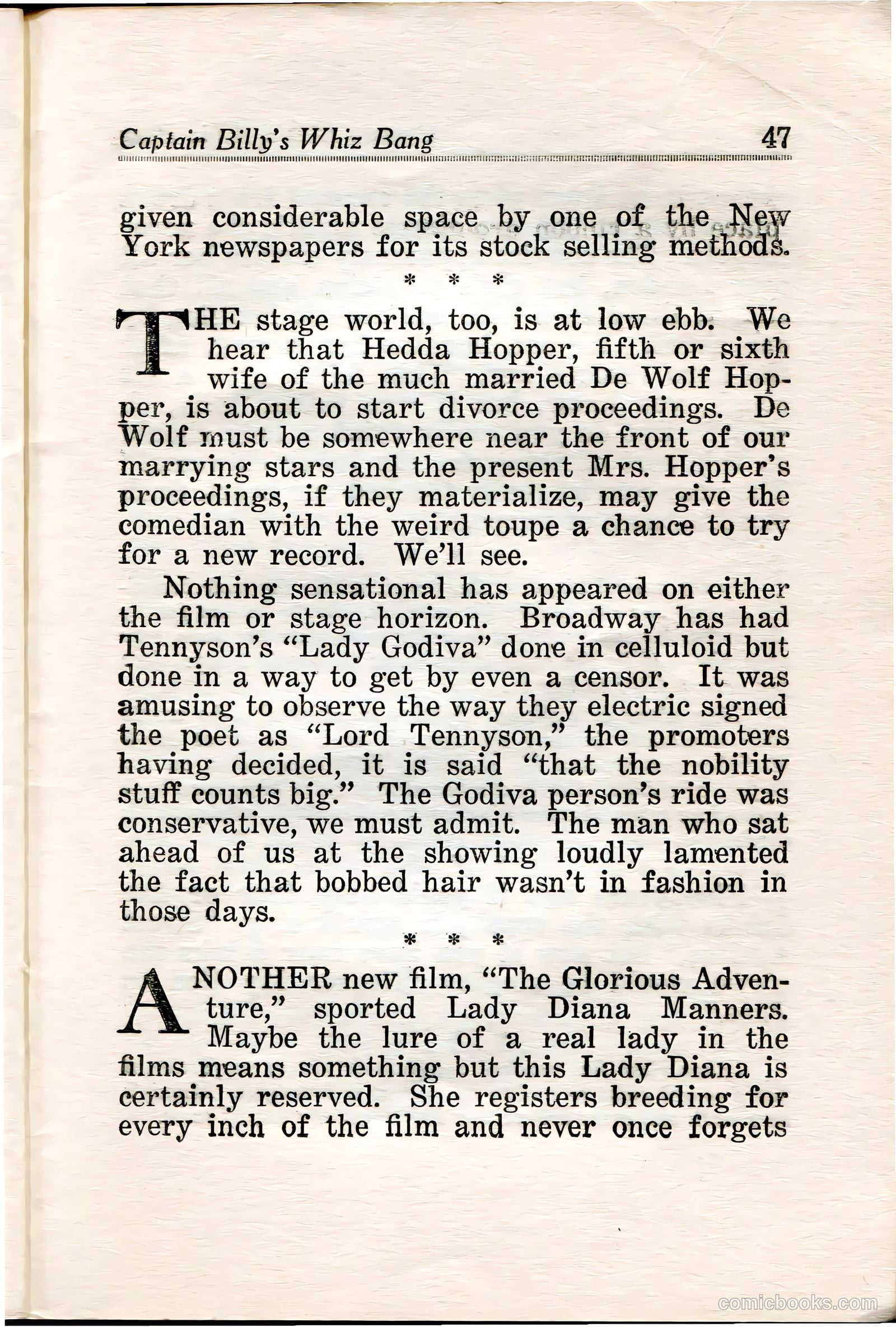 Captain Billy's Whiz Bang #35 — page 48 of 67