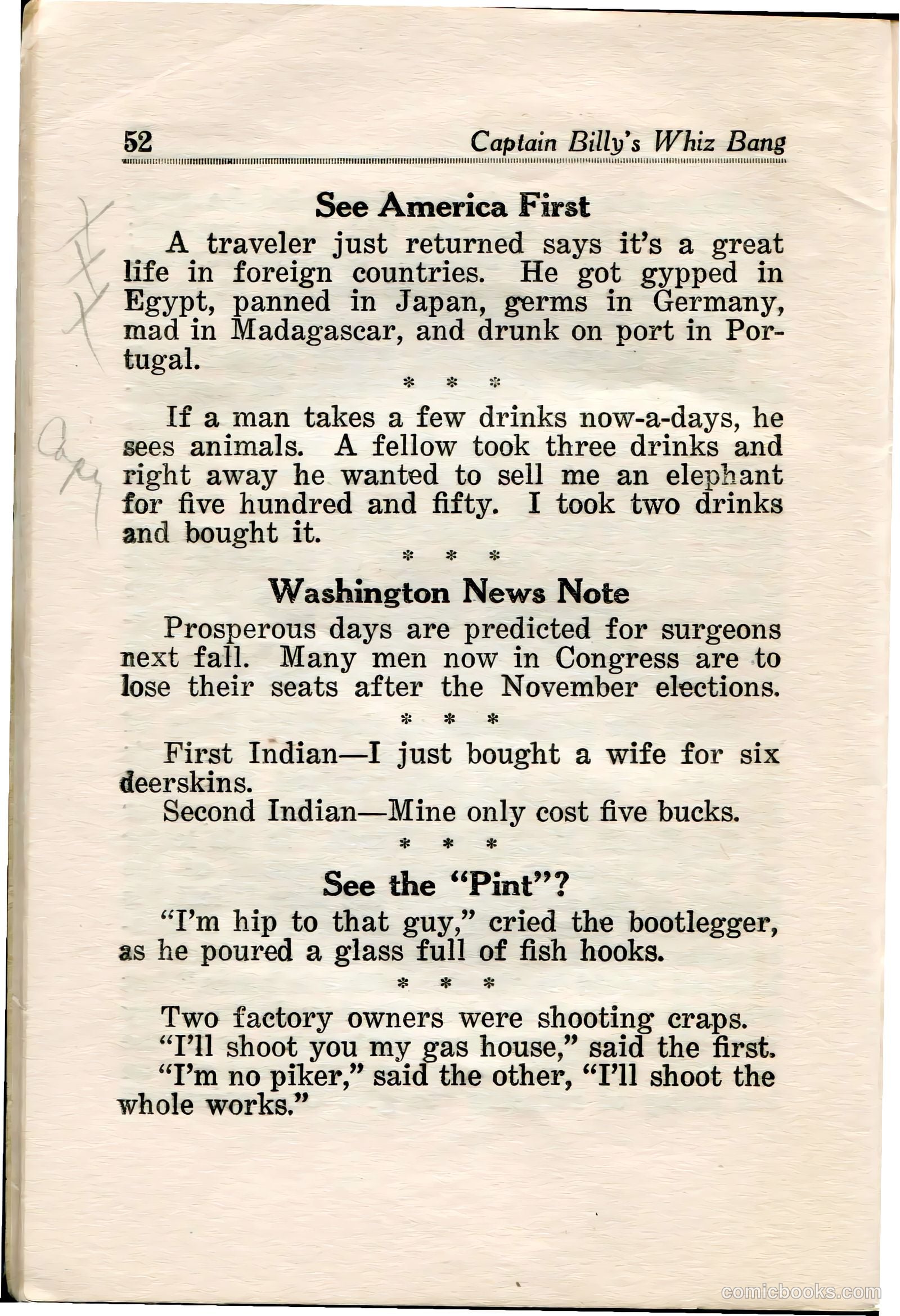 Captain Billy's Whiz Bang #35 — page 53 of 67