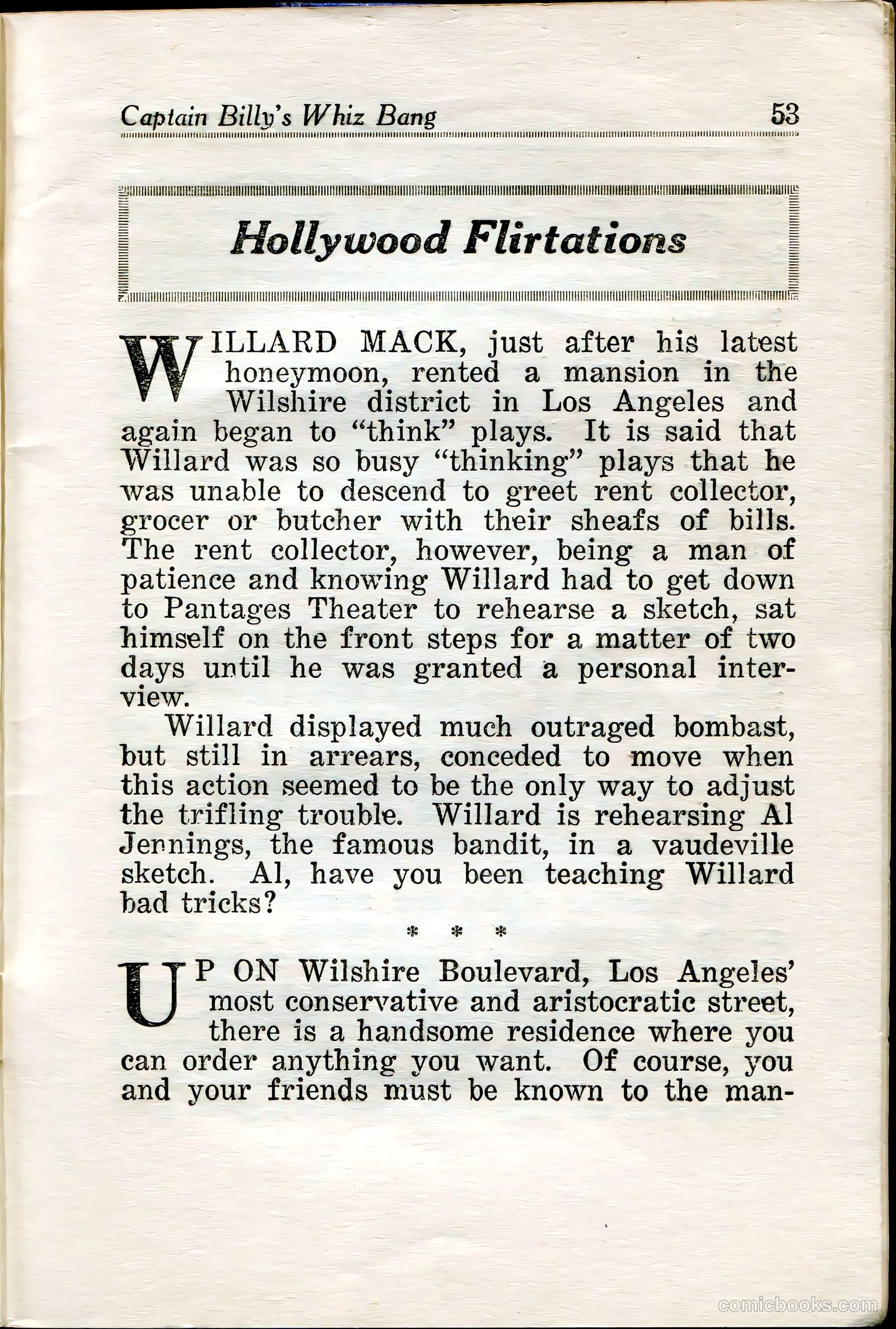 Captain Billy's Whiz Bang #35 — page 54 of 67