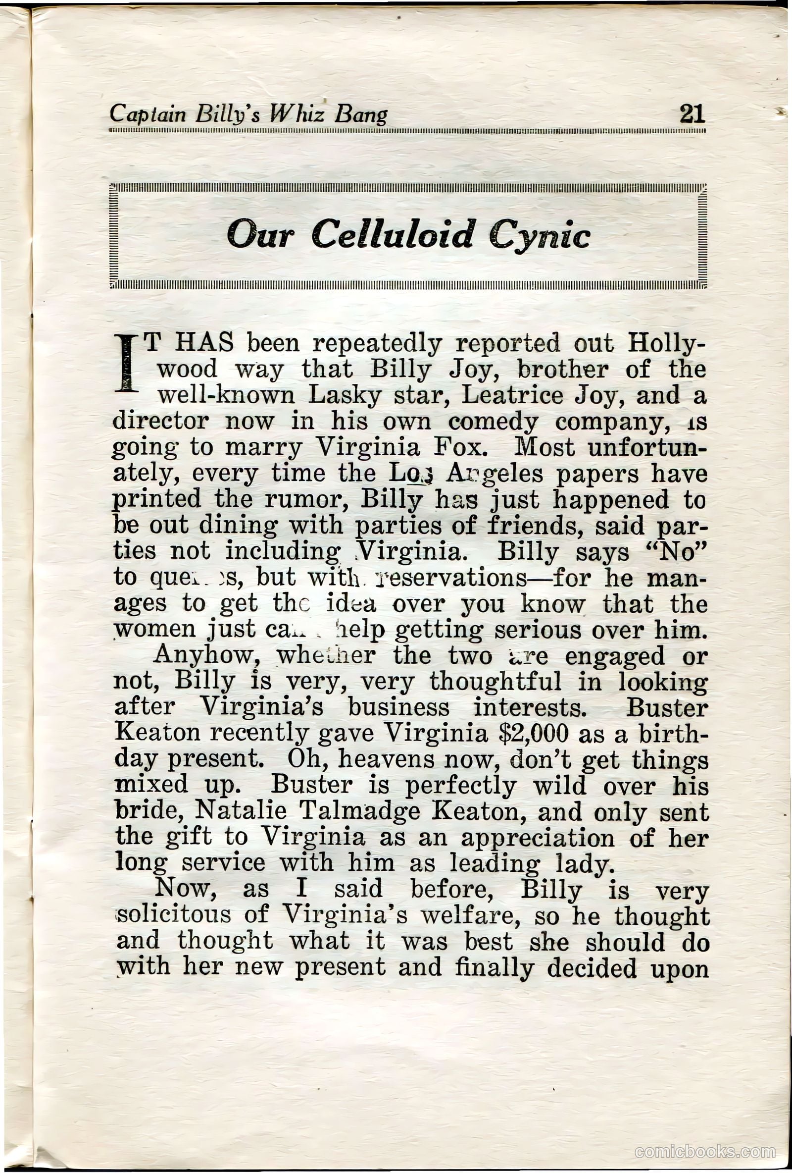 Captain Billy's Whiz Bang #36 — page 23 of 67