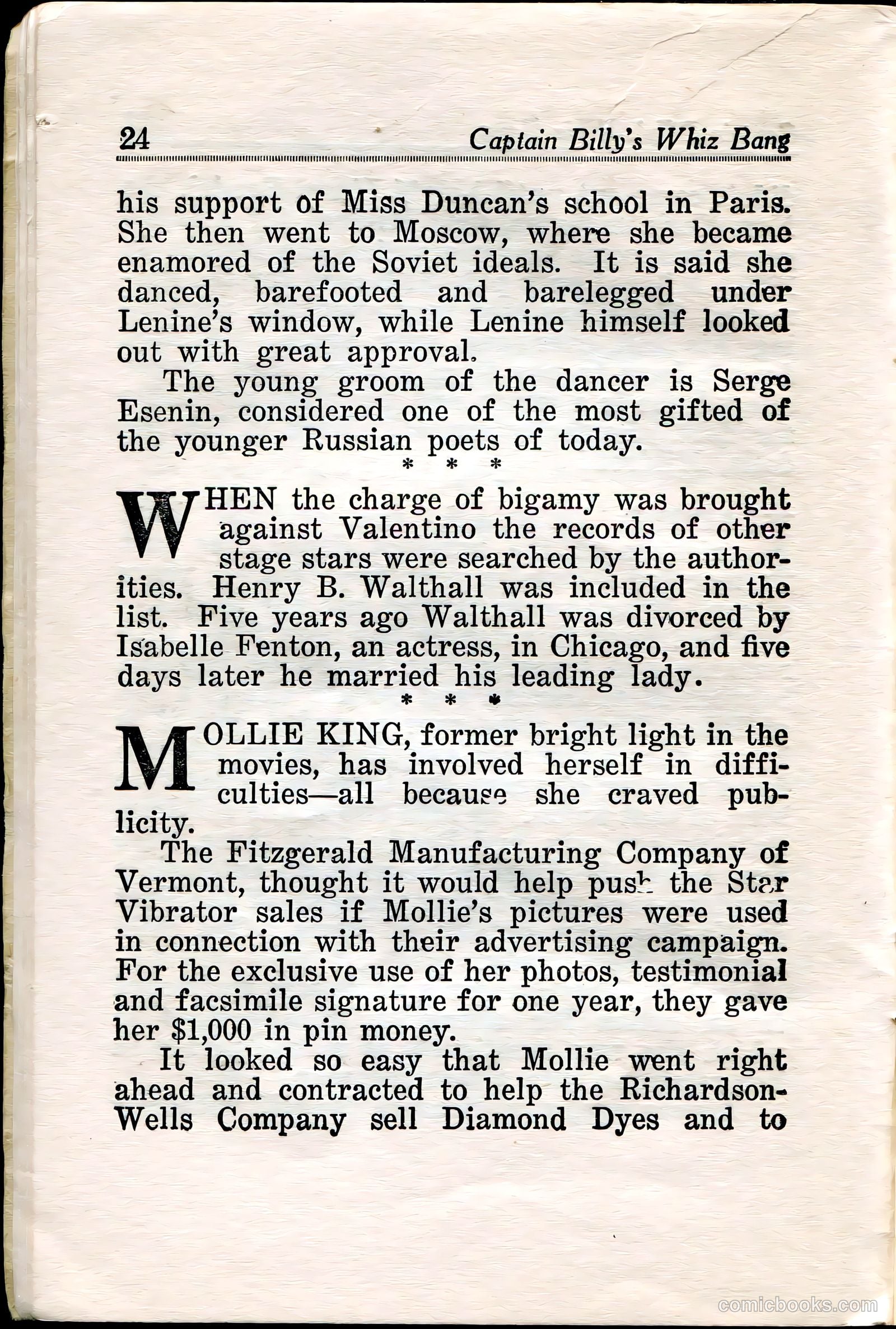 Captain Billy's Whiz Bang #36 — page 26 of 67