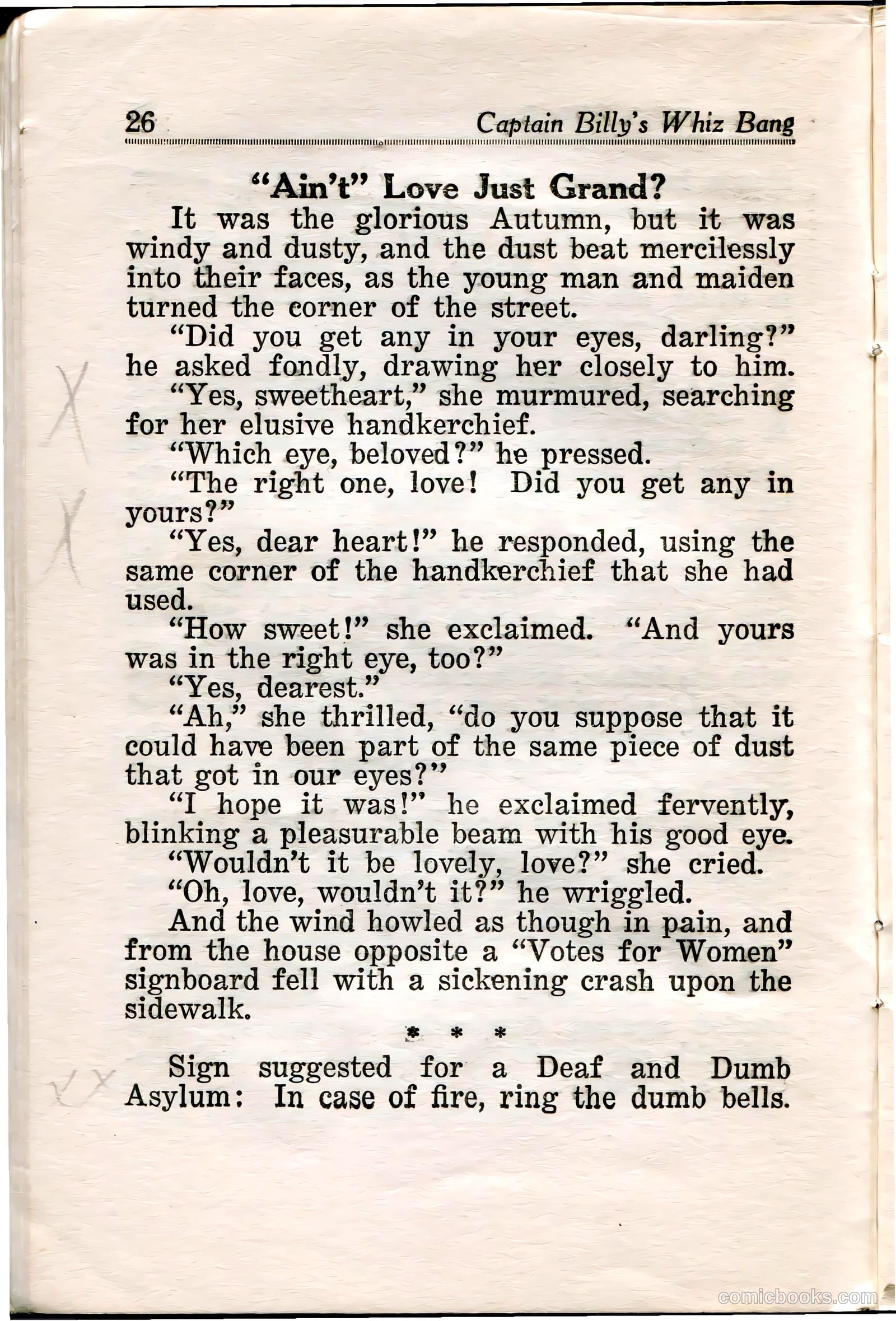 Captain Billy's Whiz Bang #36 — page 28 of 67