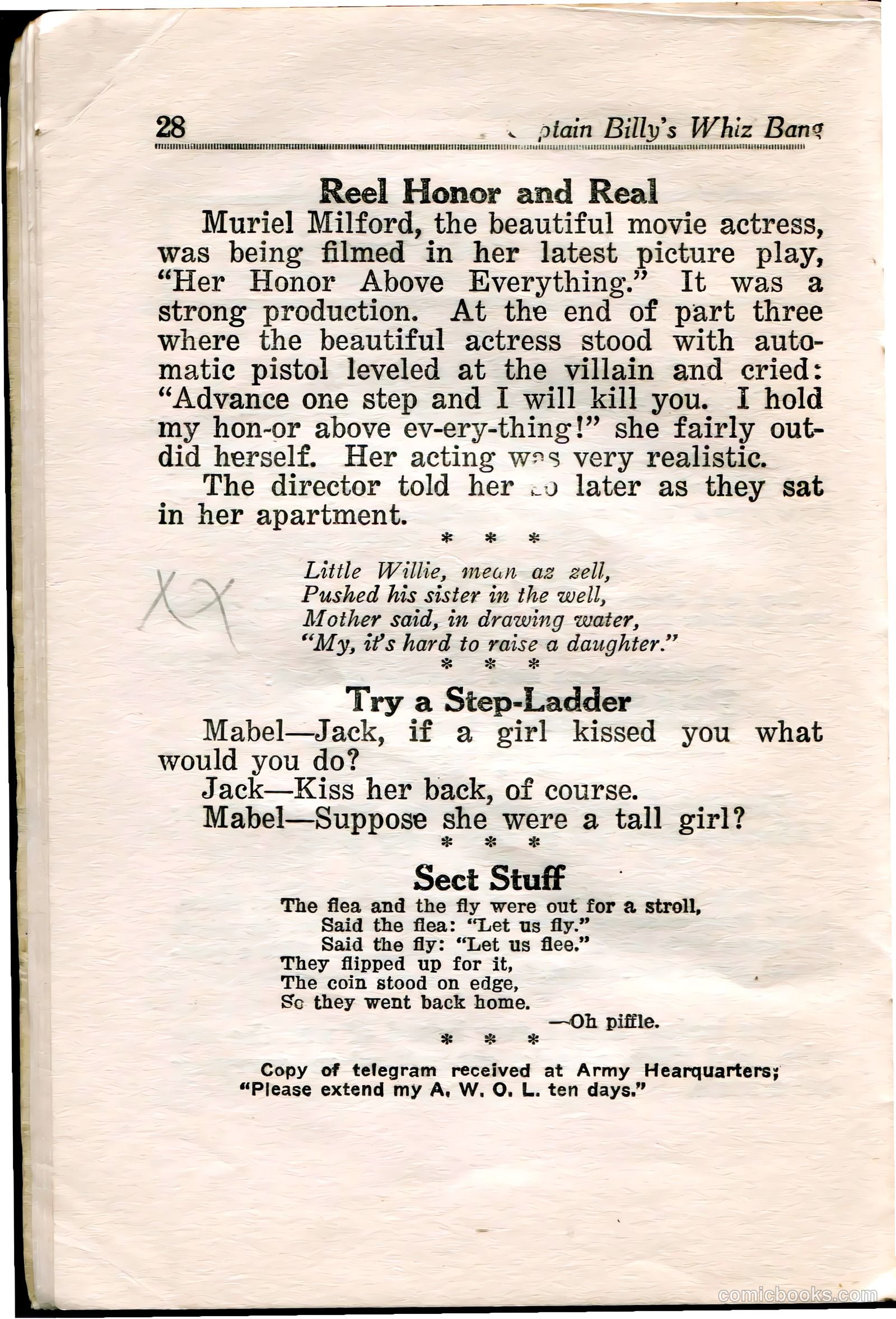 Captain Billy's Whiz Bang #36 — page 30 of 67