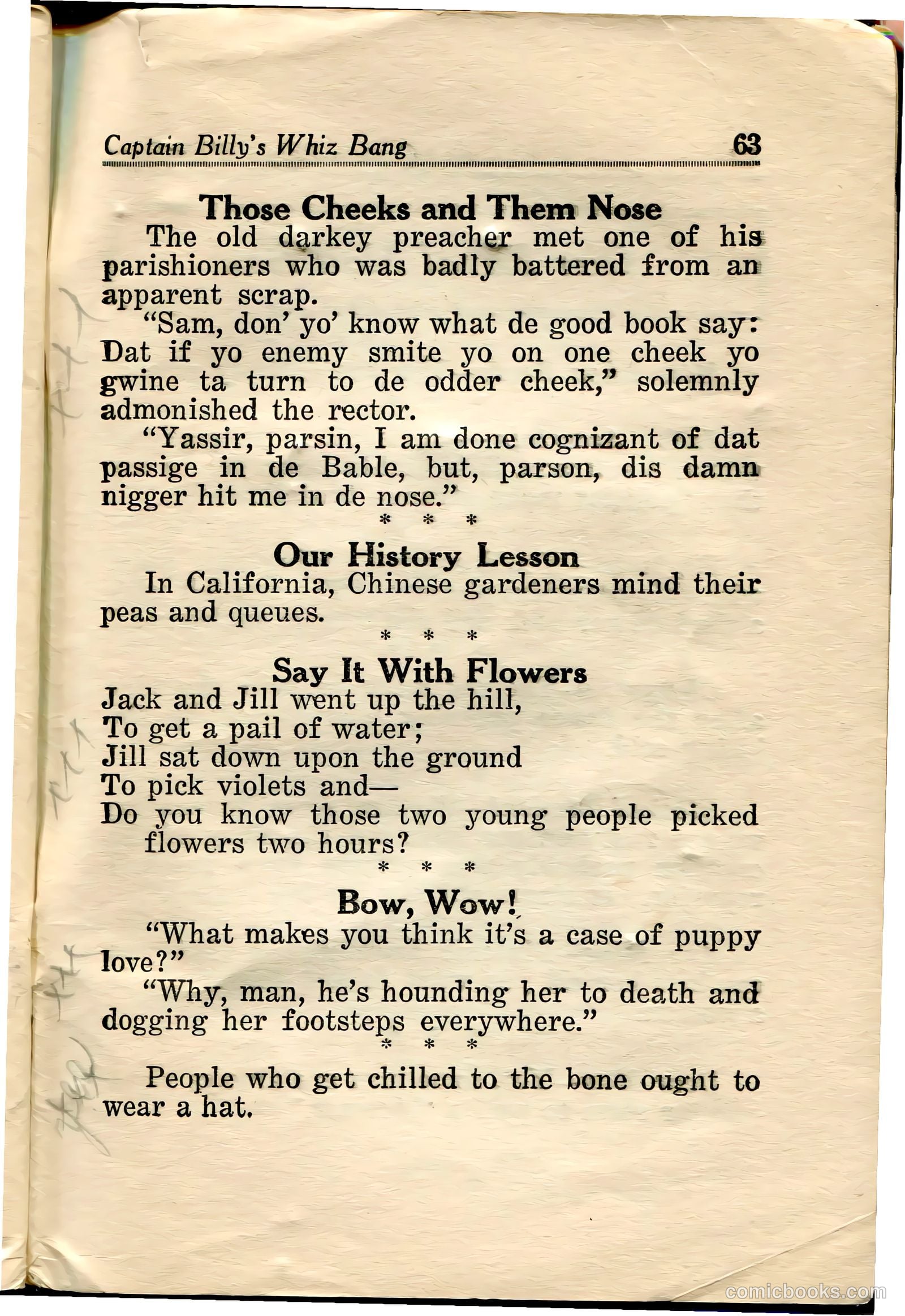 Captain Billy's Whiz Bang #36 — page 65 of 67
