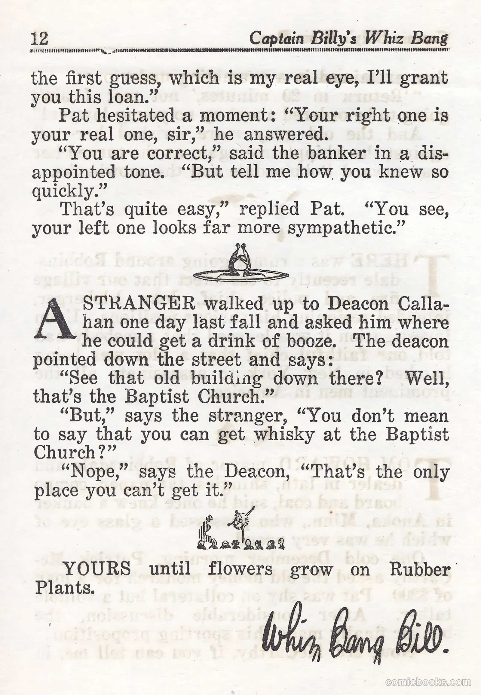 Captain Billy's Whiz Bang #44 — page 12 of 68