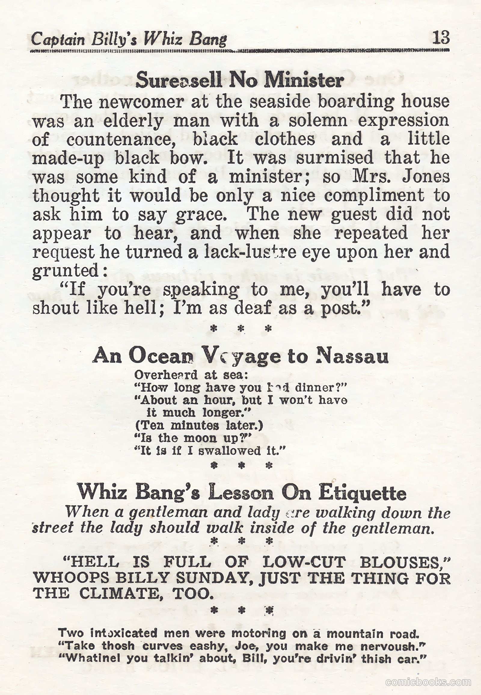 Captain Billy's Whiz Bang #44 — page 13 of 68