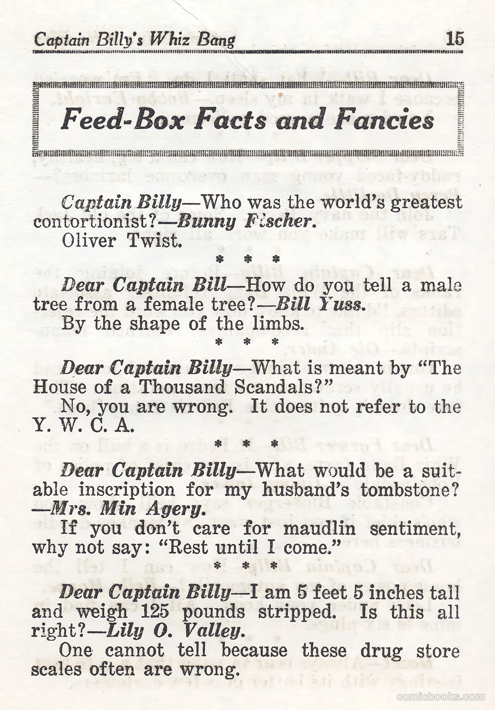 Captain Billy's Whiz Bang #44 — page 15 of 68