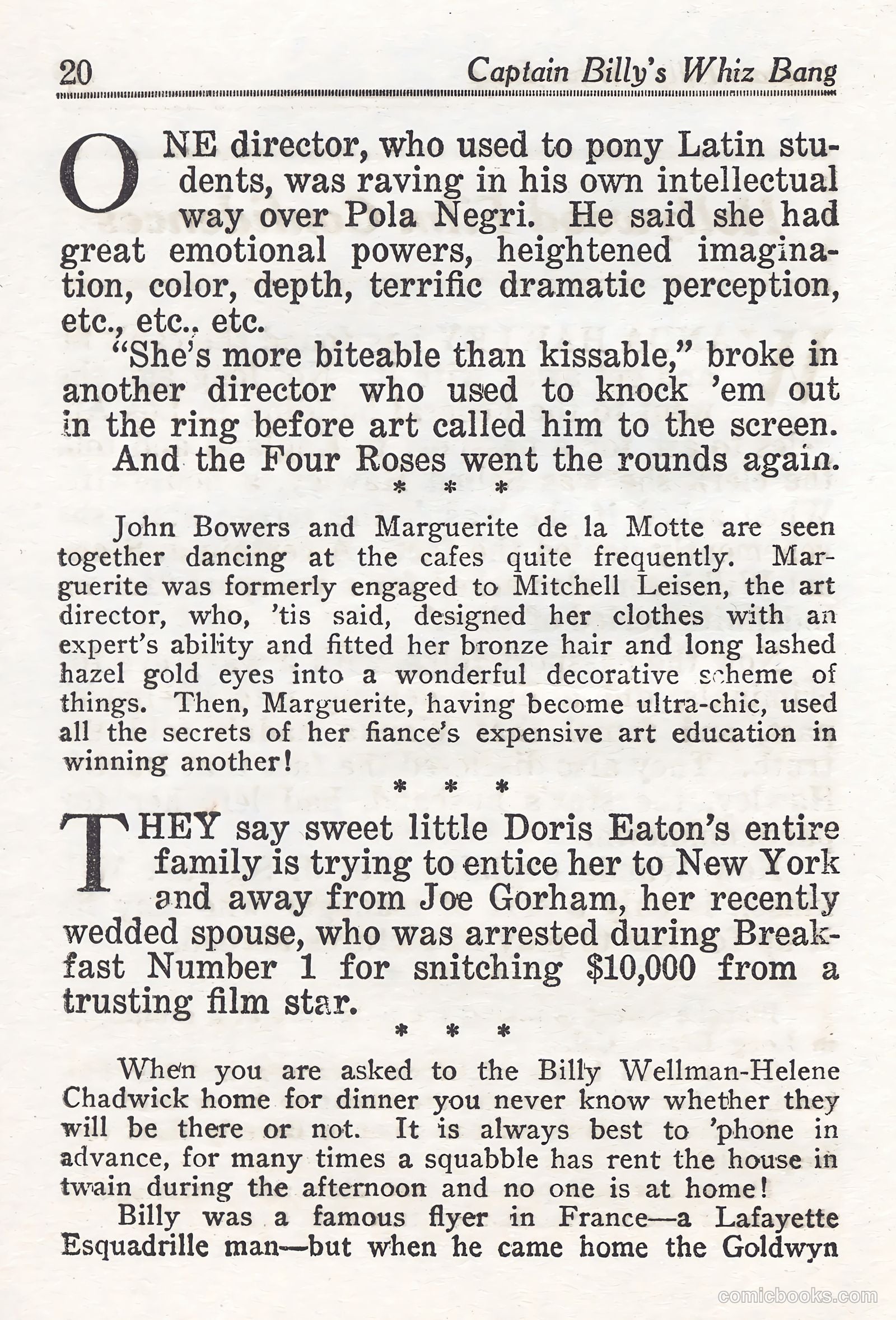 Captain Billy's Whiz Bang #44 — page 20 of 68