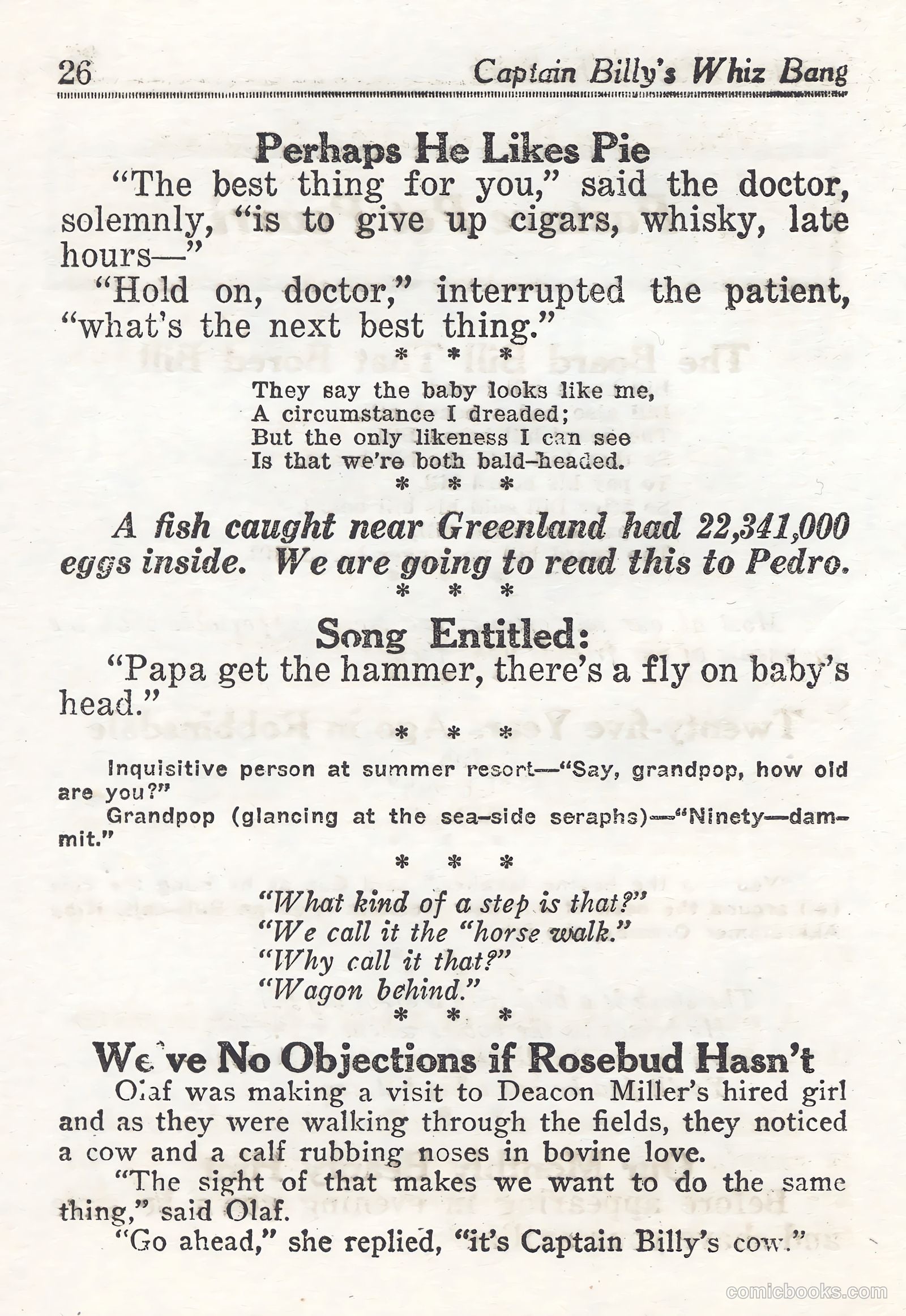 Captain Billy's Whiz Bang #44 — page 26 of 68