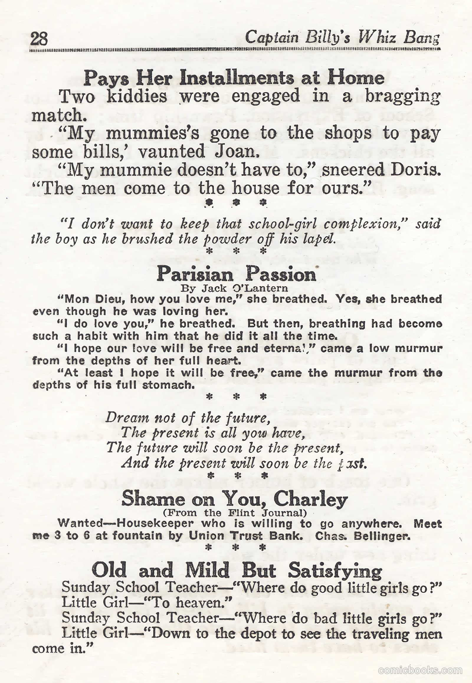 Captain Billy's Whiz Bang #44 — page 28 of 68