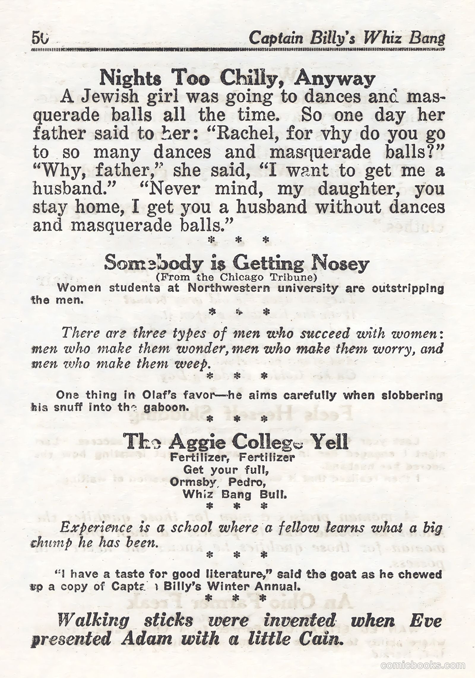 Captain Billy's Whiz Bang #44 — page 50 of 68