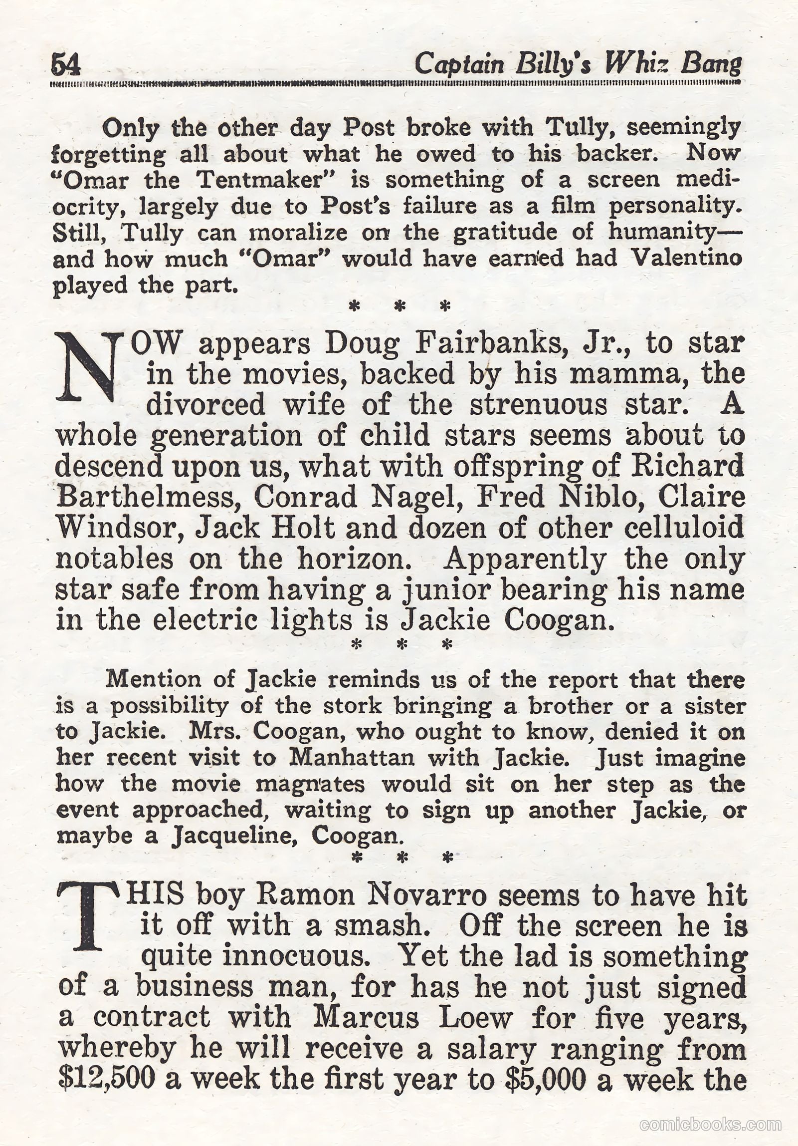 Captain Billy's Whiz Bang #44 — page 54 of 68