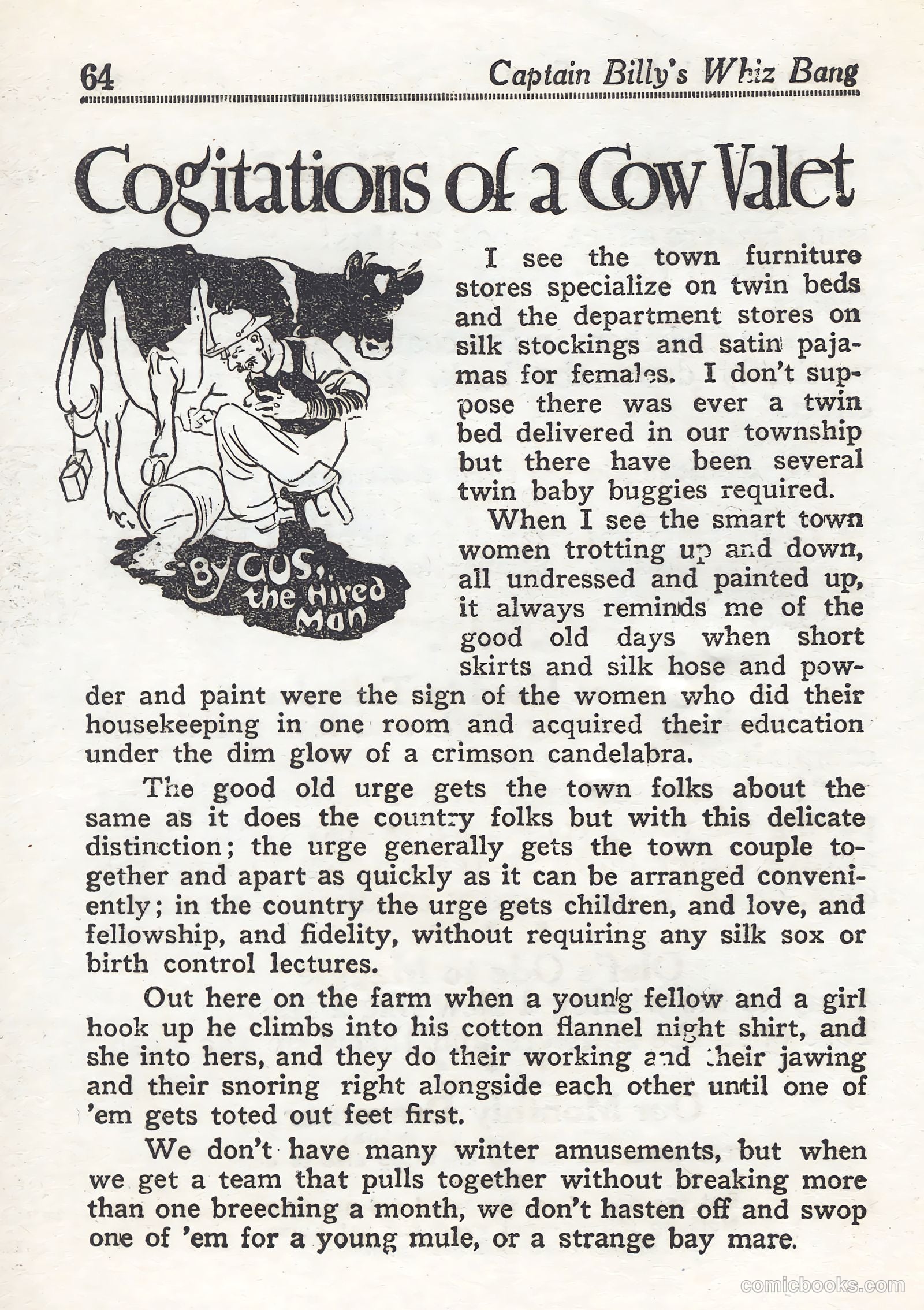 Captain Billy's Whiz Bang #44 — page 64 of 68
