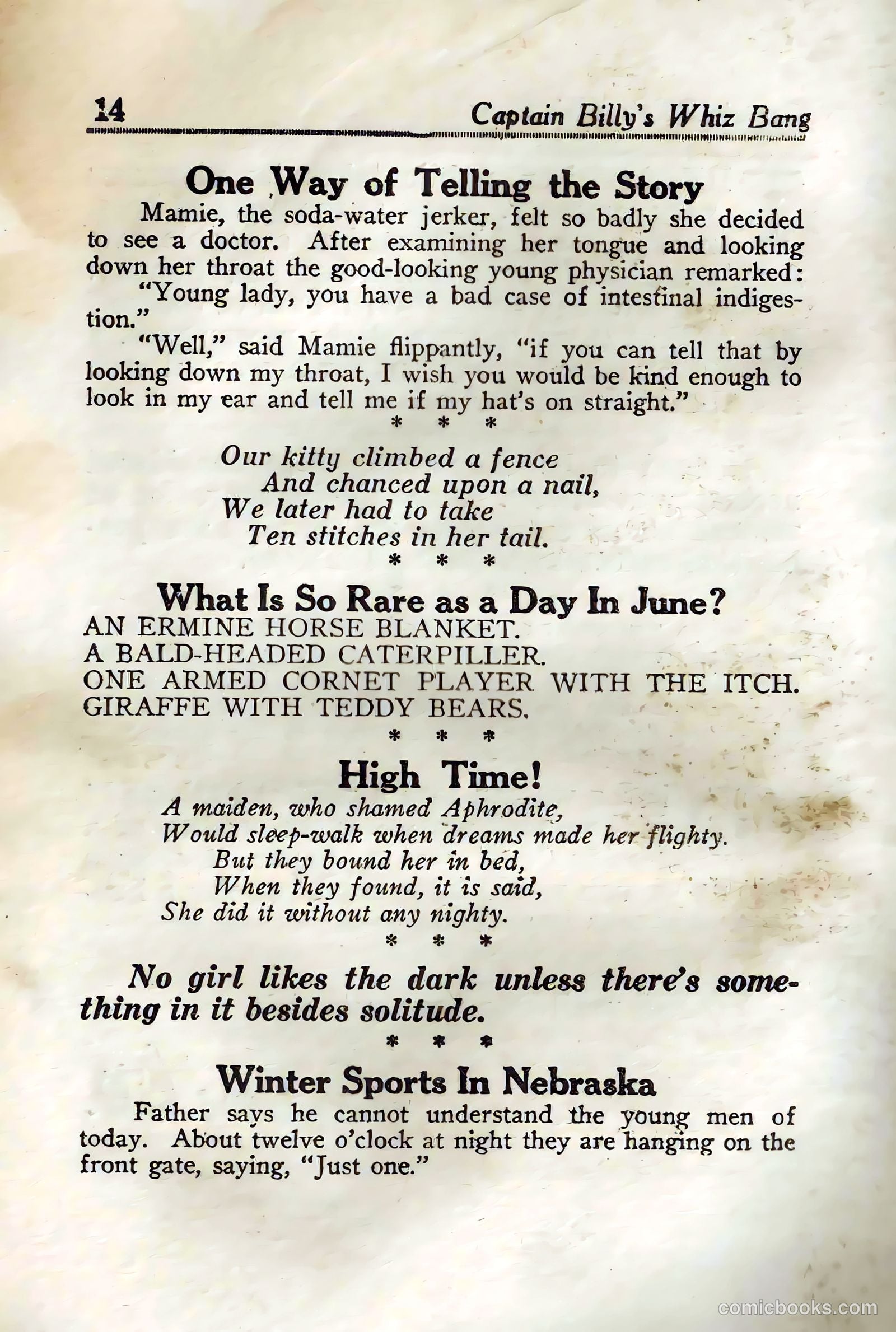 Captain Billy's Whiz Bang #45 — page 16 of 68
