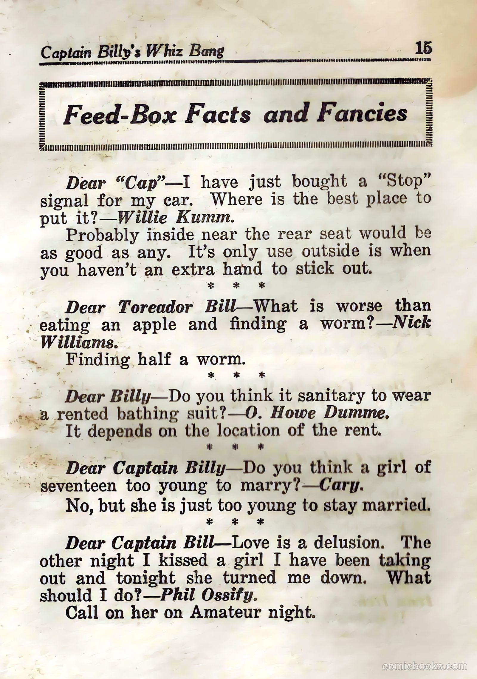 Captain Billy's Whiz Bang #45 — page 17 of 68