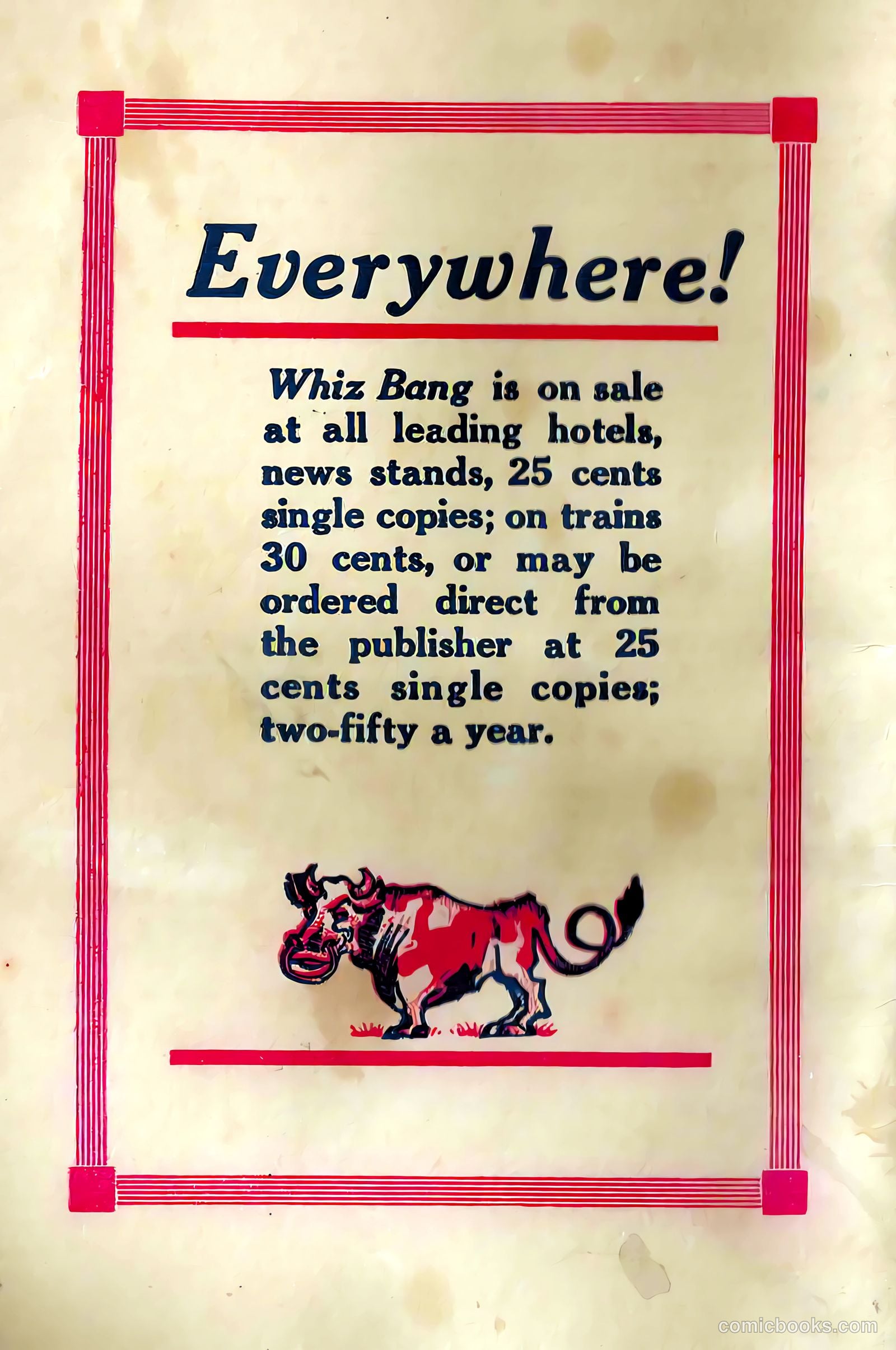 Captain Billy's Whiz Bang #45 — page 68 of 68
