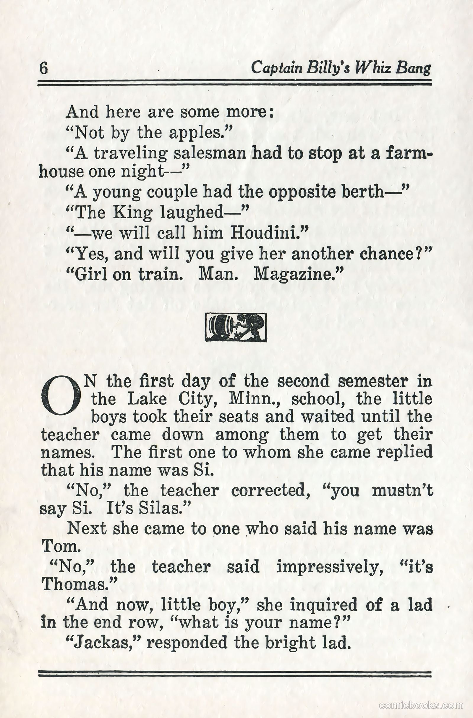Captain Billy's Whiz Bang #57 — page 8 of 71