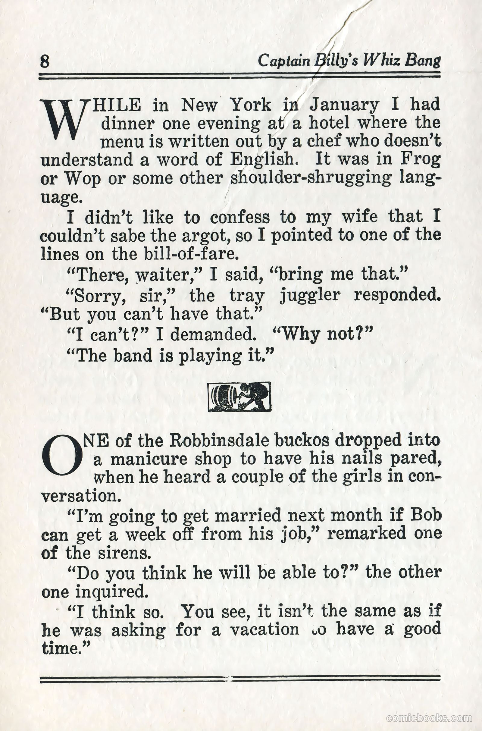 Captain Billy's Whiz Bang #57 — page 10 of 71