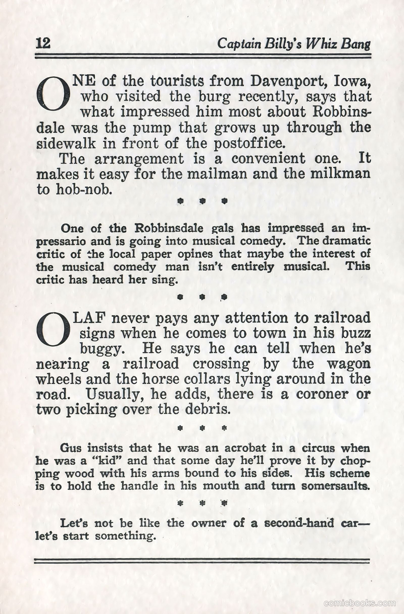 Captain Billy's Whiz Bang #57 — page 14 of 71