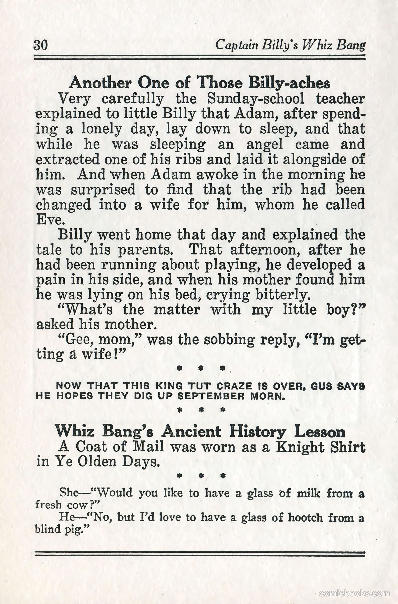 Captain Billy's Whiz Bang #57 — page 32 of 71
