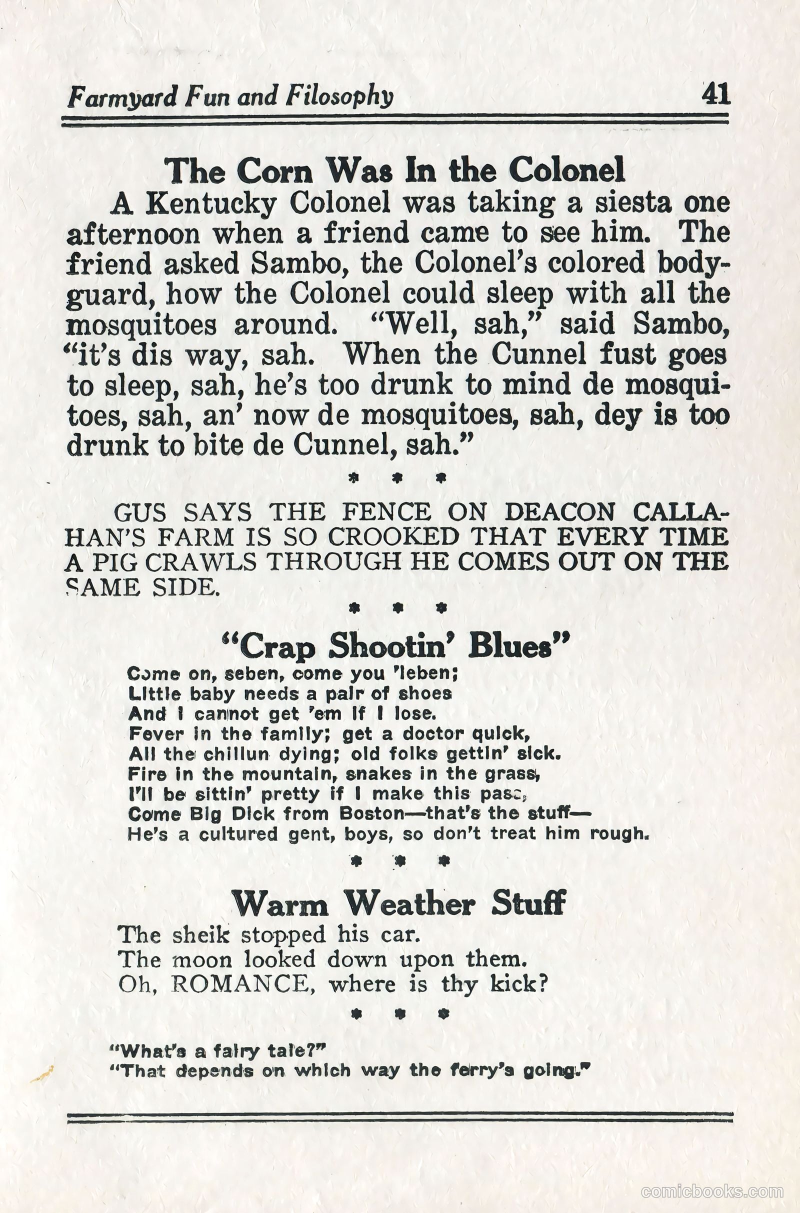 Captain Billy's Whiz Bang #57 — page 46 of 71