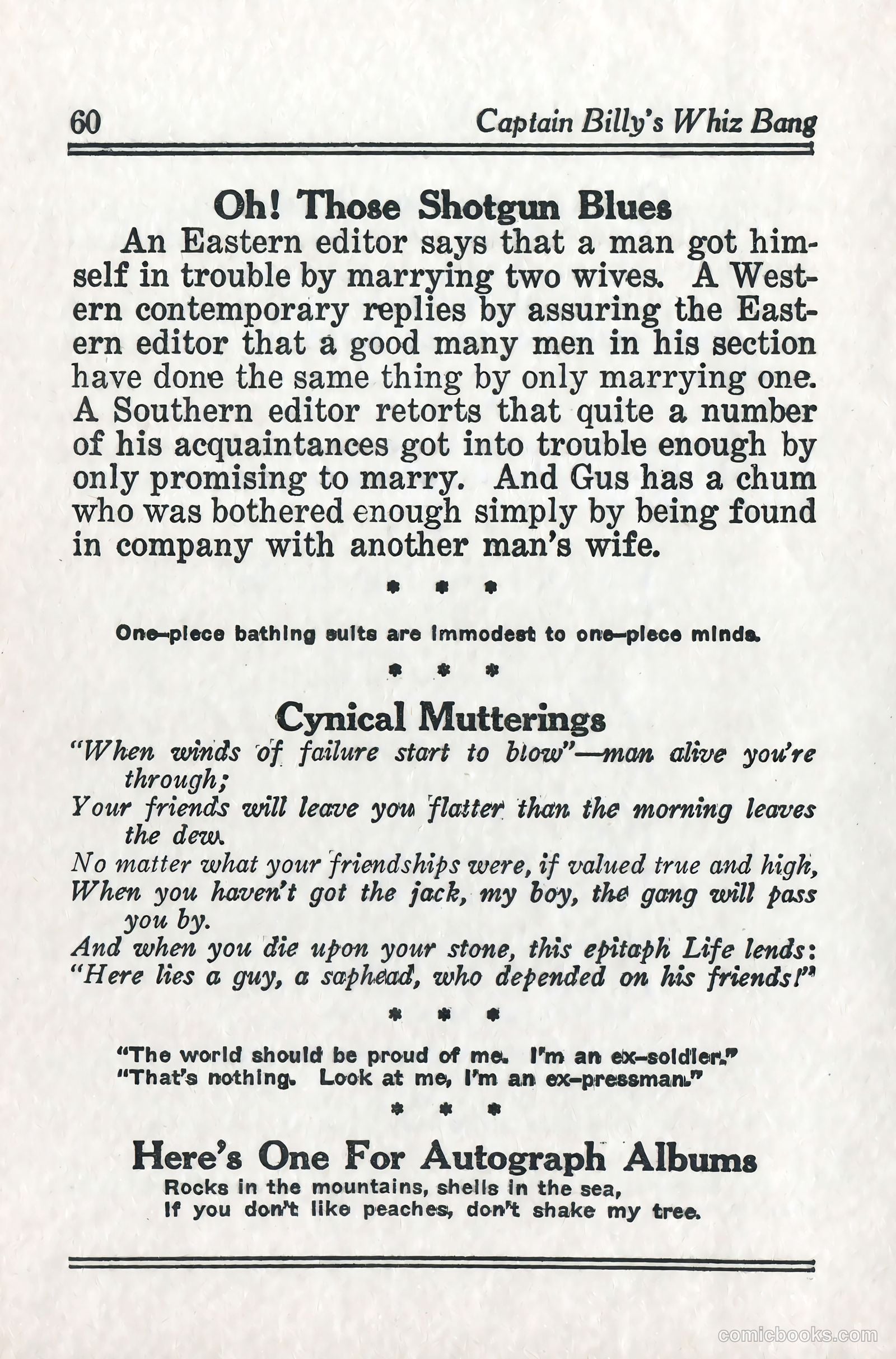 Captain Billy's Whiz Bang #57 — page 65 of 71