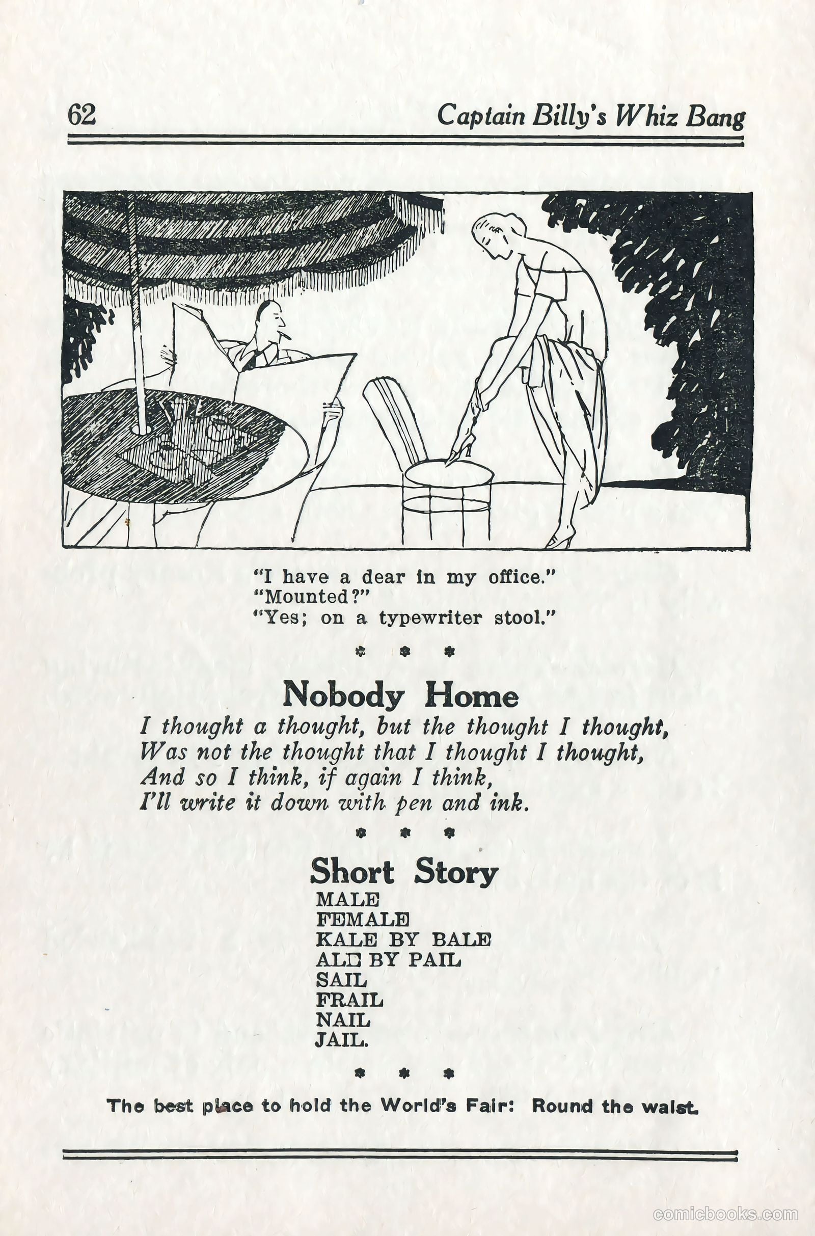 Captain Billy's Whiz Bang #57 — page 67 of 71