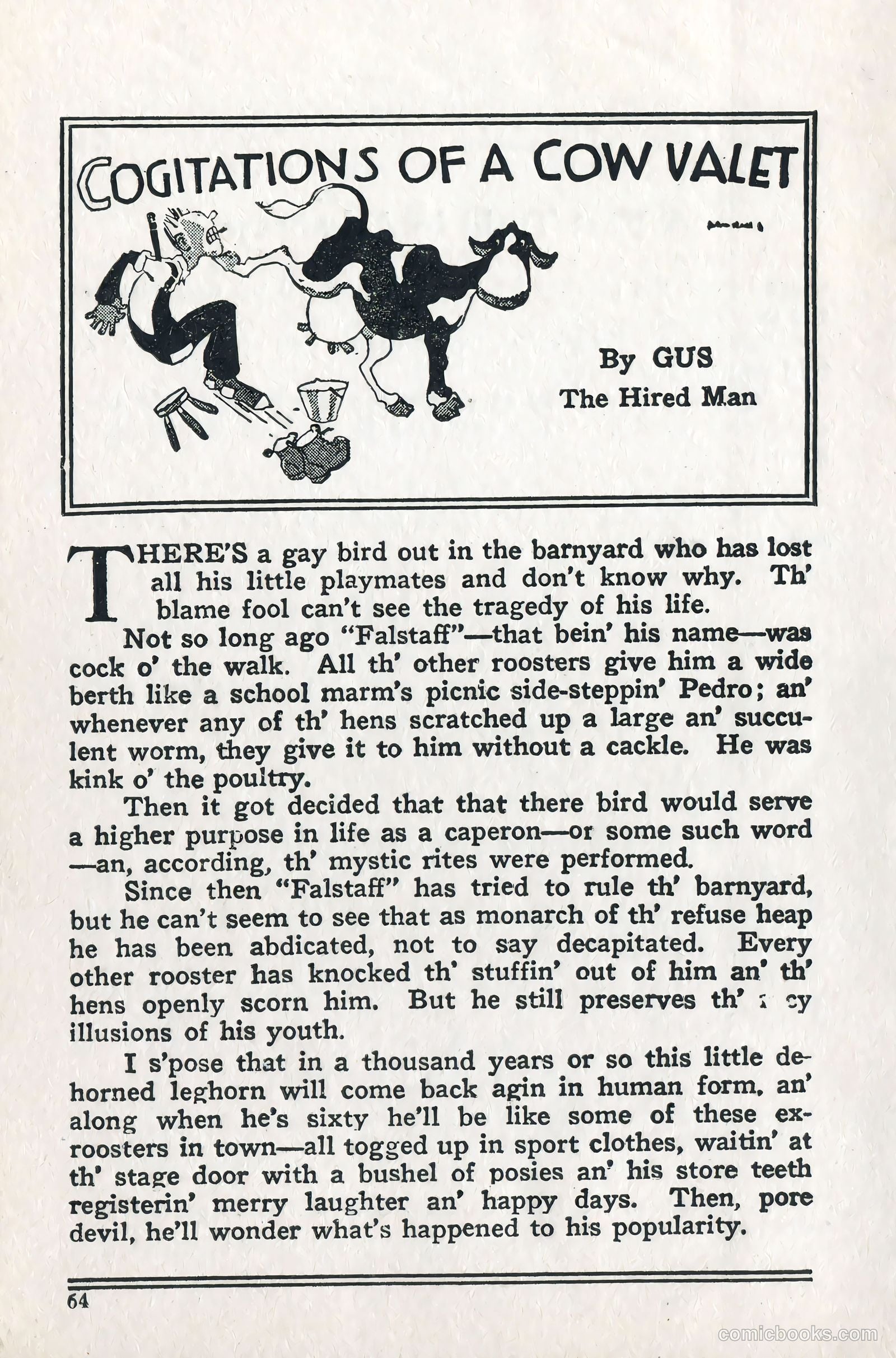 Captain Billy's Whiz Bang #57 — page 69 of 71