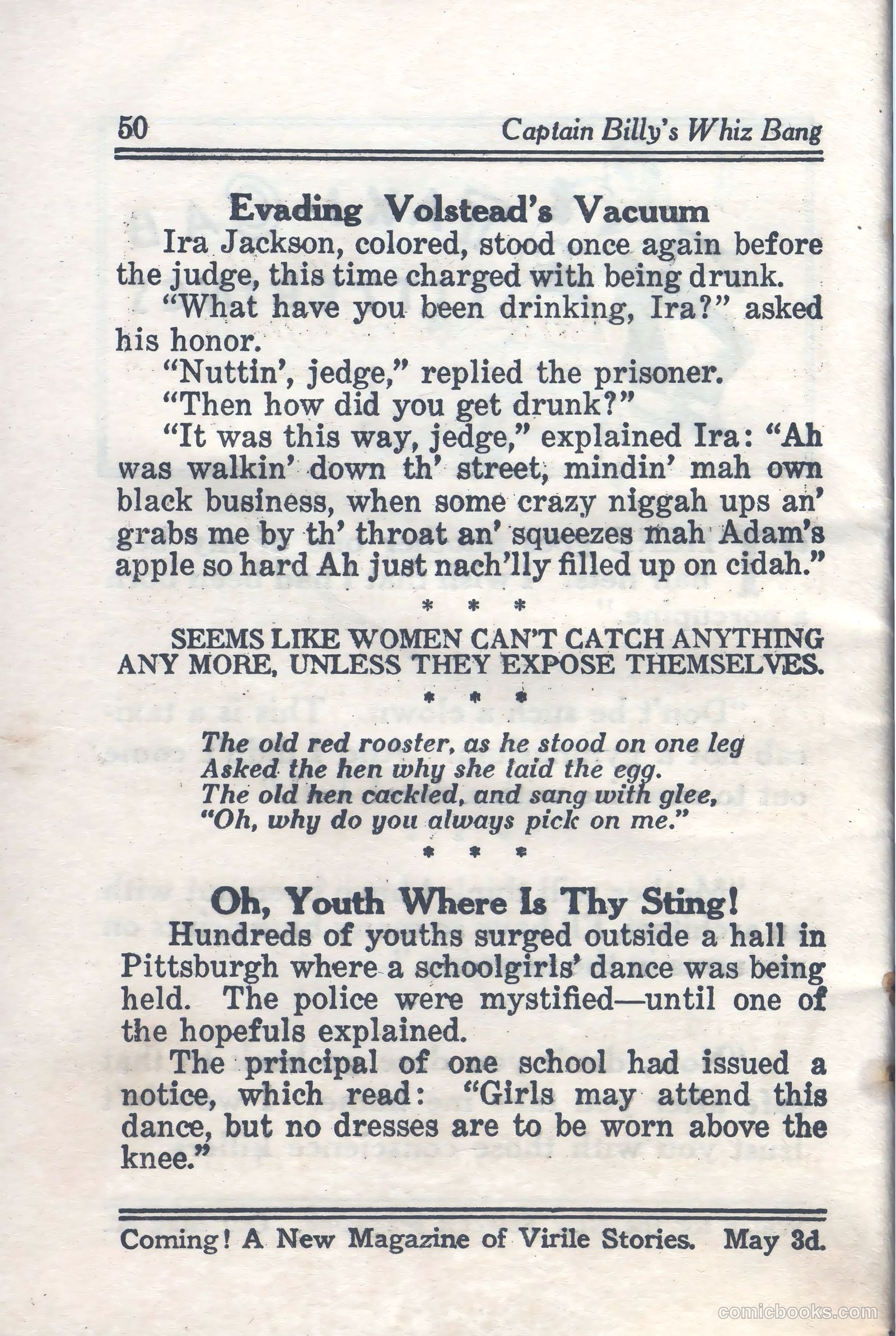 Captain Billy's Whiz Bang #59 — page 52 of 68