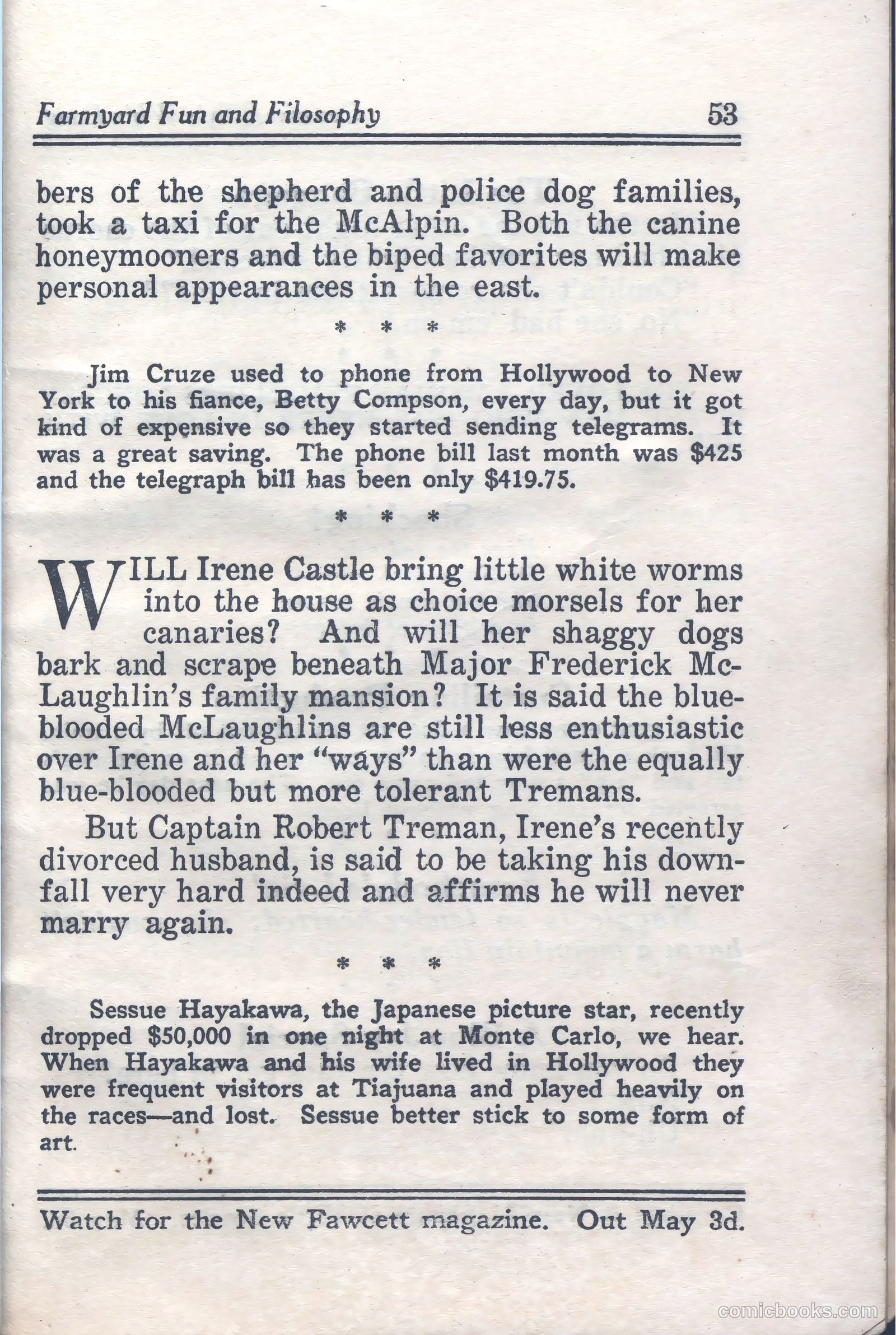 Captain Billy's Whiz Bang #59 — page 55 of 68