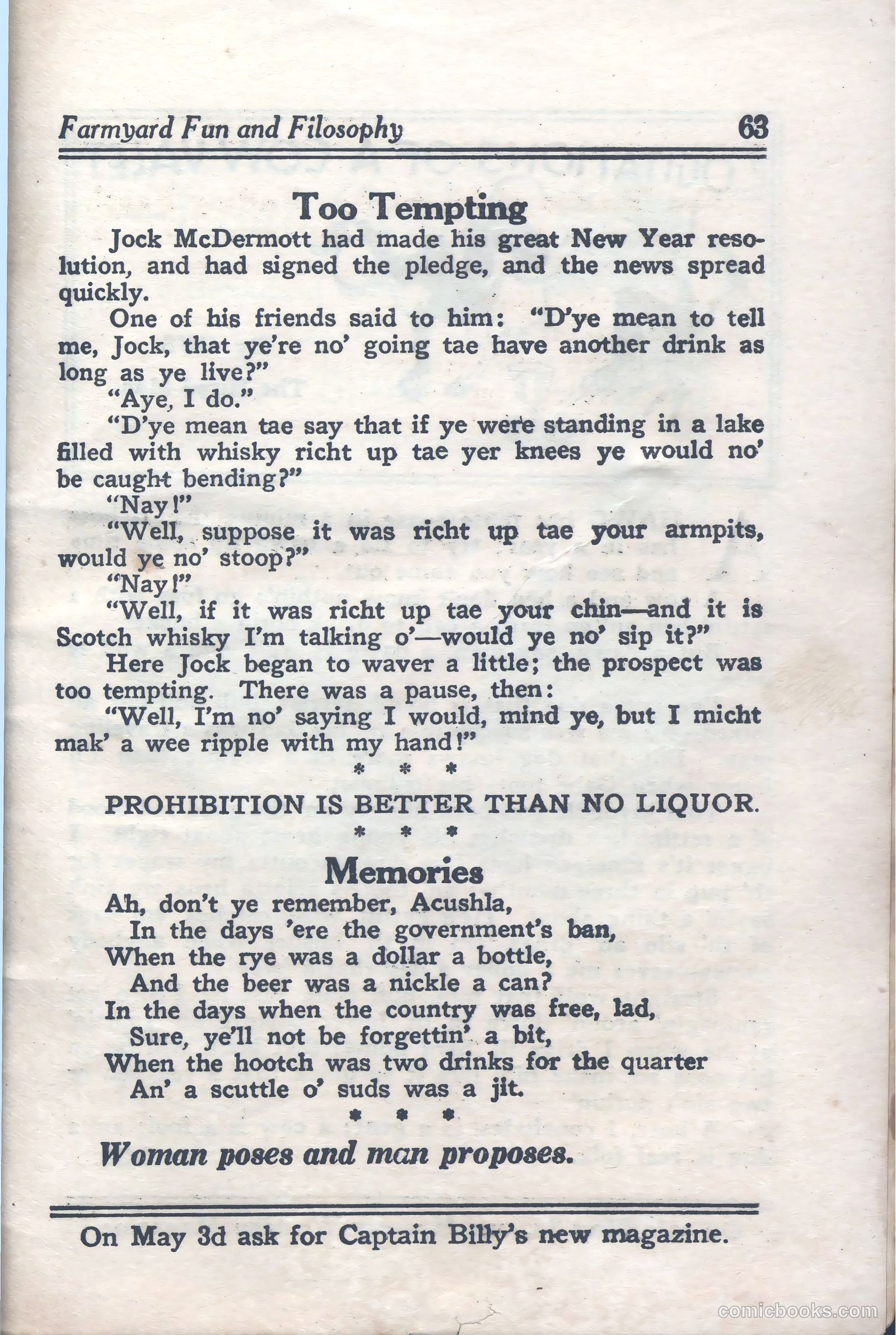 Captain Billy's Whiz Bang #59 — page 65 of 68